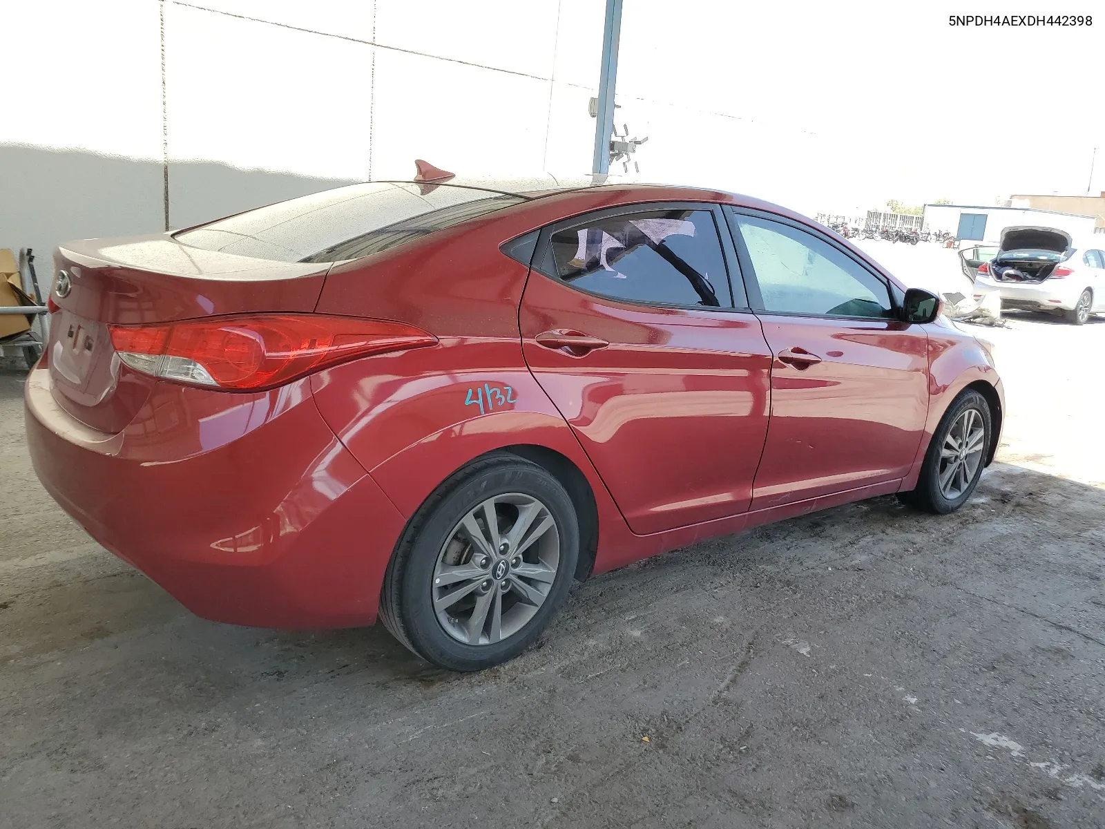 2013 Hyundai Elantra Gls VIN: 5NPDH4AEXDH442398 Lot: 65576984