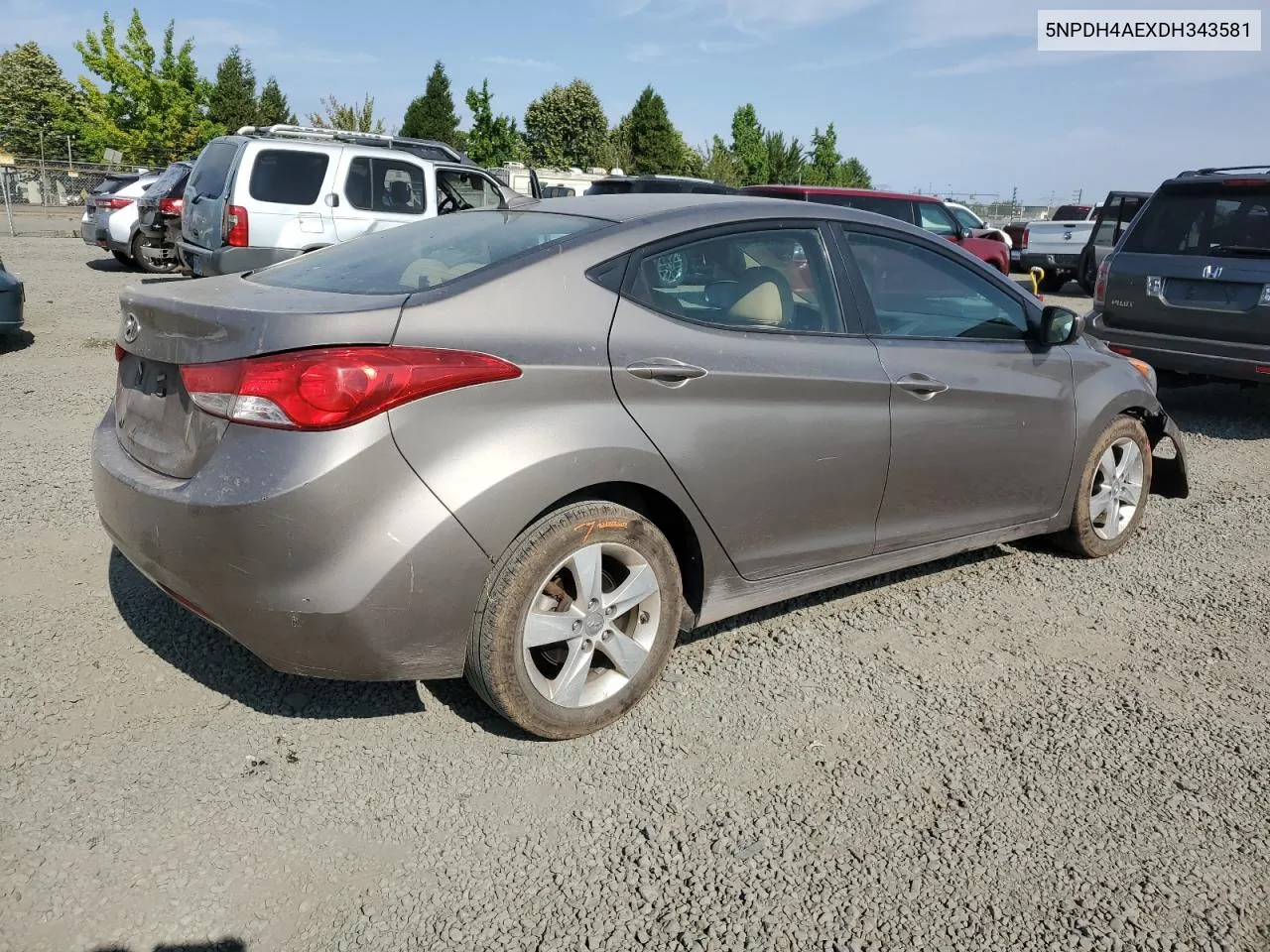 5NPDH4AEXDH343581 2013 Hyundai Elantra Gls