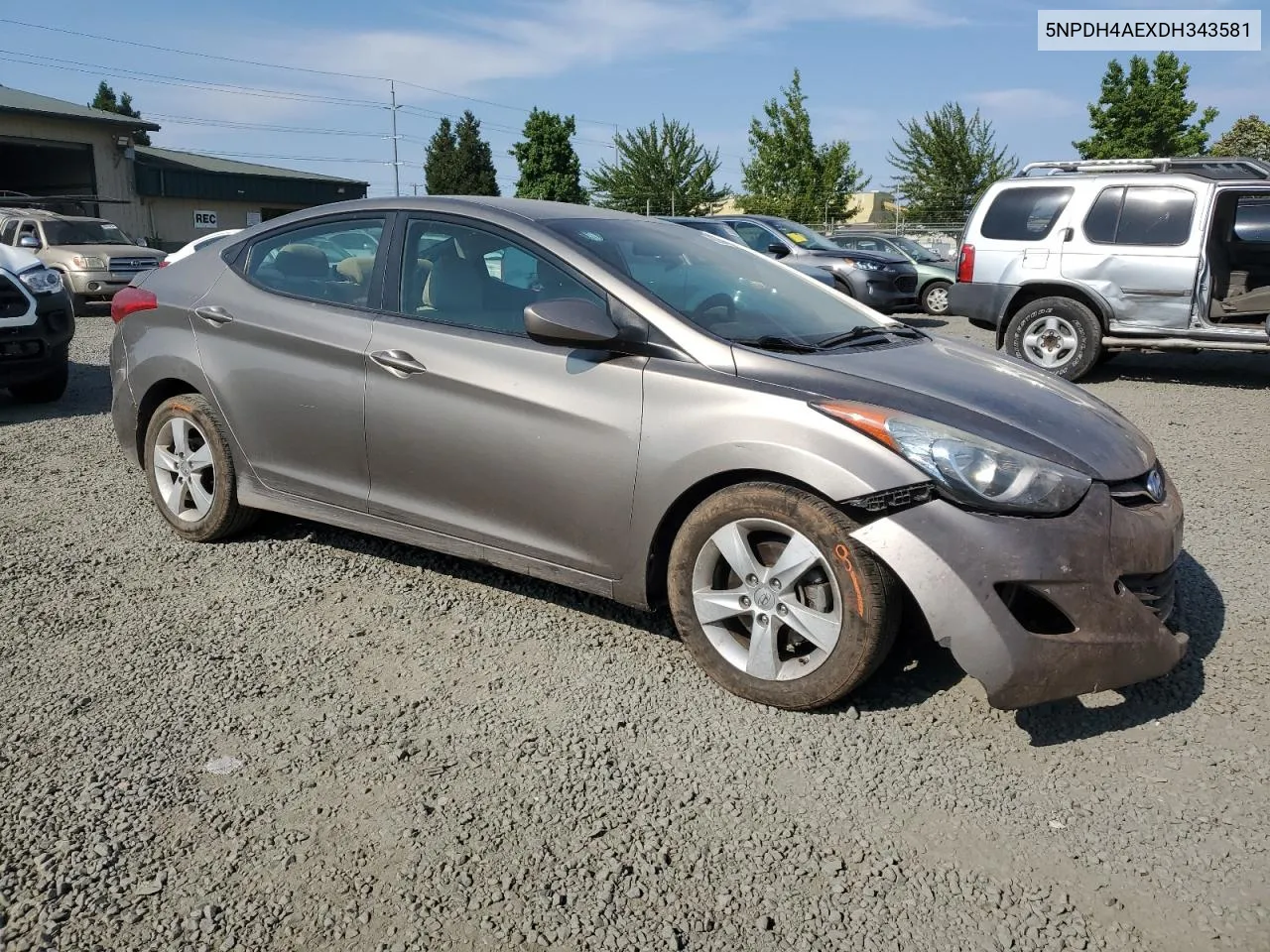 5NPDH4AEXDH343581 2013 Hyundai Elantra Gls