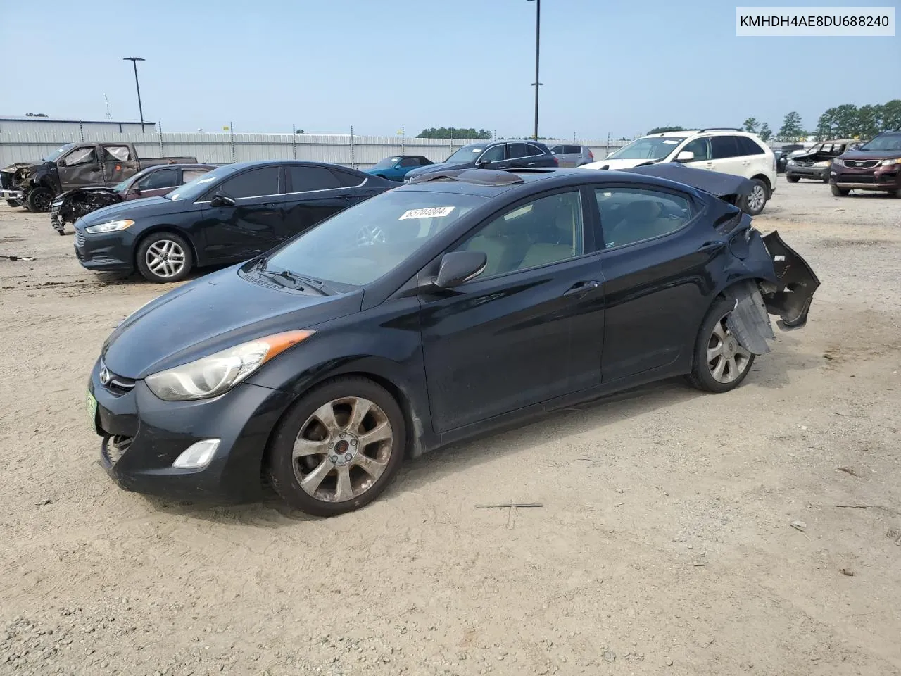 KMHDH4AE8DU688240 2013 Hyundai Elantra Gls