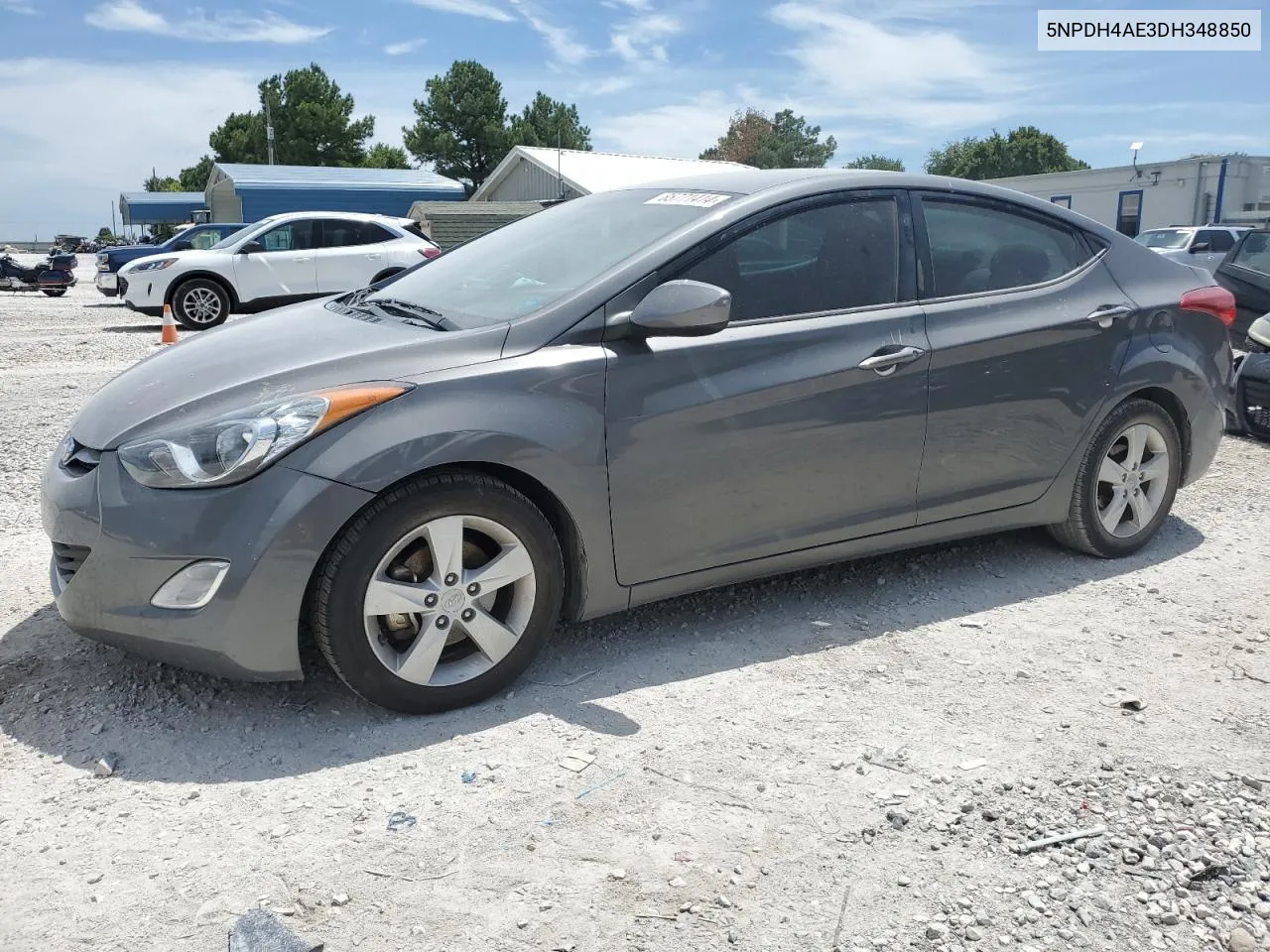 2013 Hyundai Elantra Gls VIN: 5NPDH4AE3DH348850 Lot: 65771414