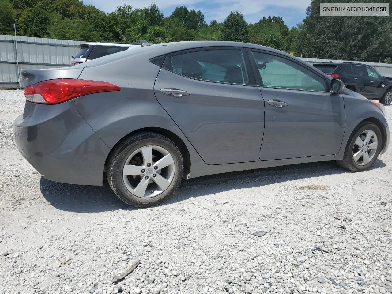 2013 Hyundai Elantra Gls VIN: 5NPDH4AE3DH348850 Lot: 65771414