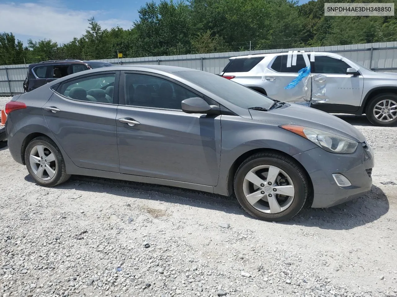 2013 Hyundai Elantra Gls VIN: 5NPDH4AE3DH348850 Lot: 65771414