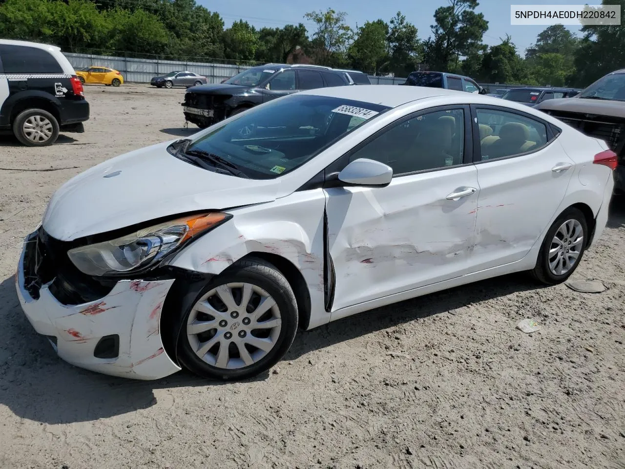 2013 Hyundai Elantra Gls VIN: 5NPDH4AE0DH220842 Lot: 65832874