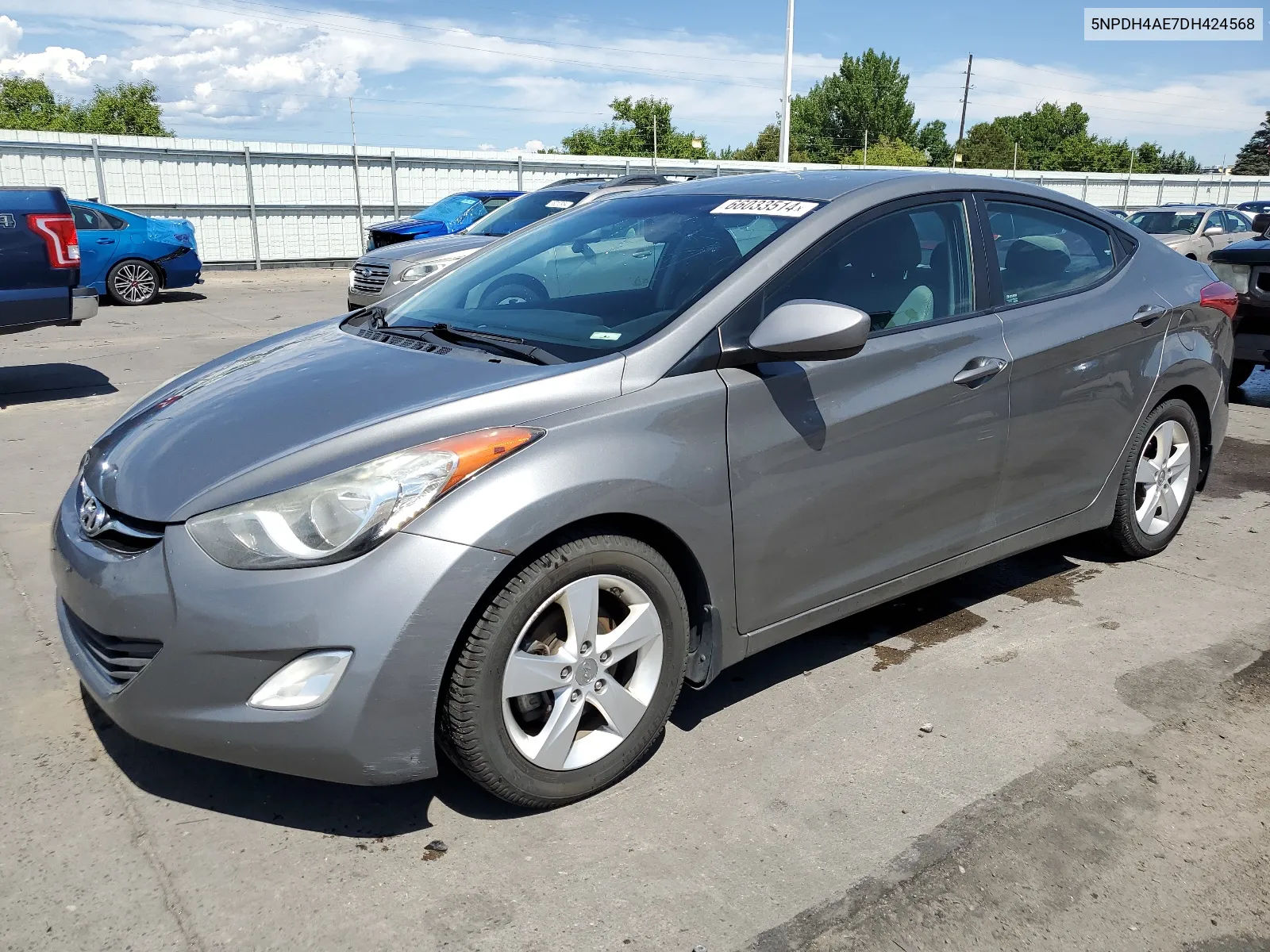 2013 Hyundai Elantra Gls VIN: 5NPDH4AE7DH424568 Lot: 66033514