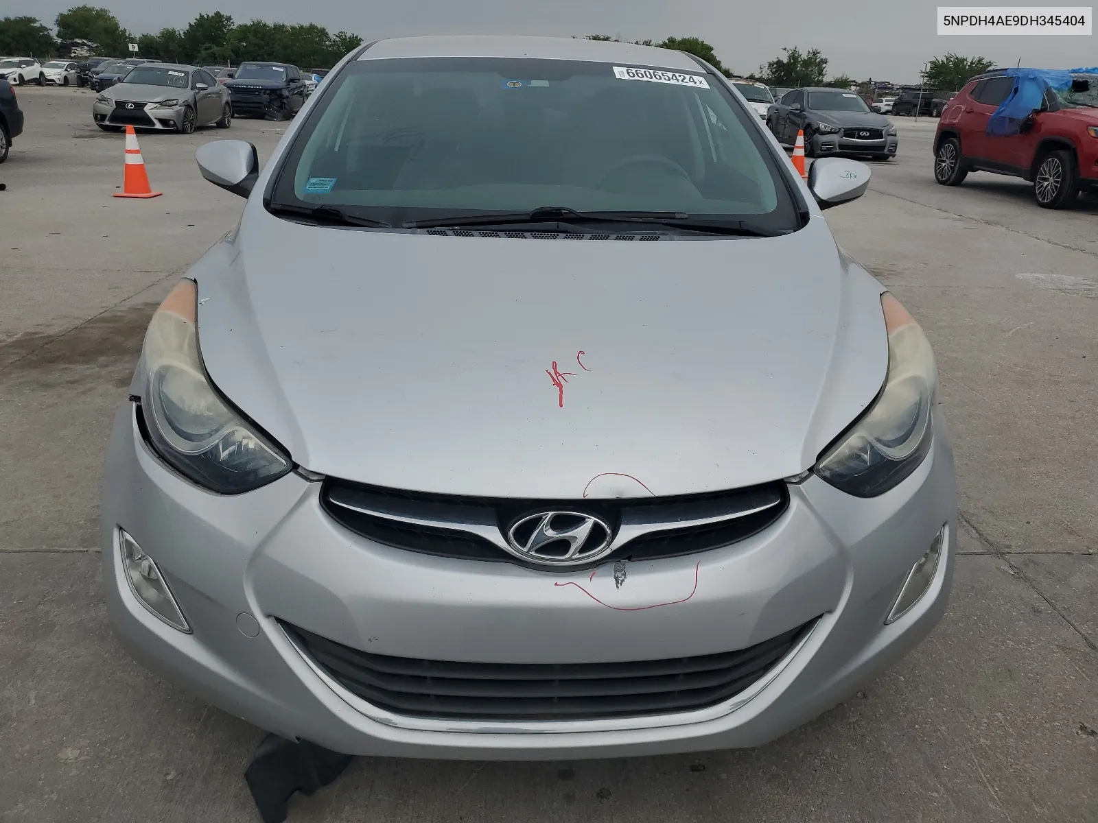 2013 Hyundai Elantra Gls VIN: 5NPDH4AE9DH345404 Lot: 66065424