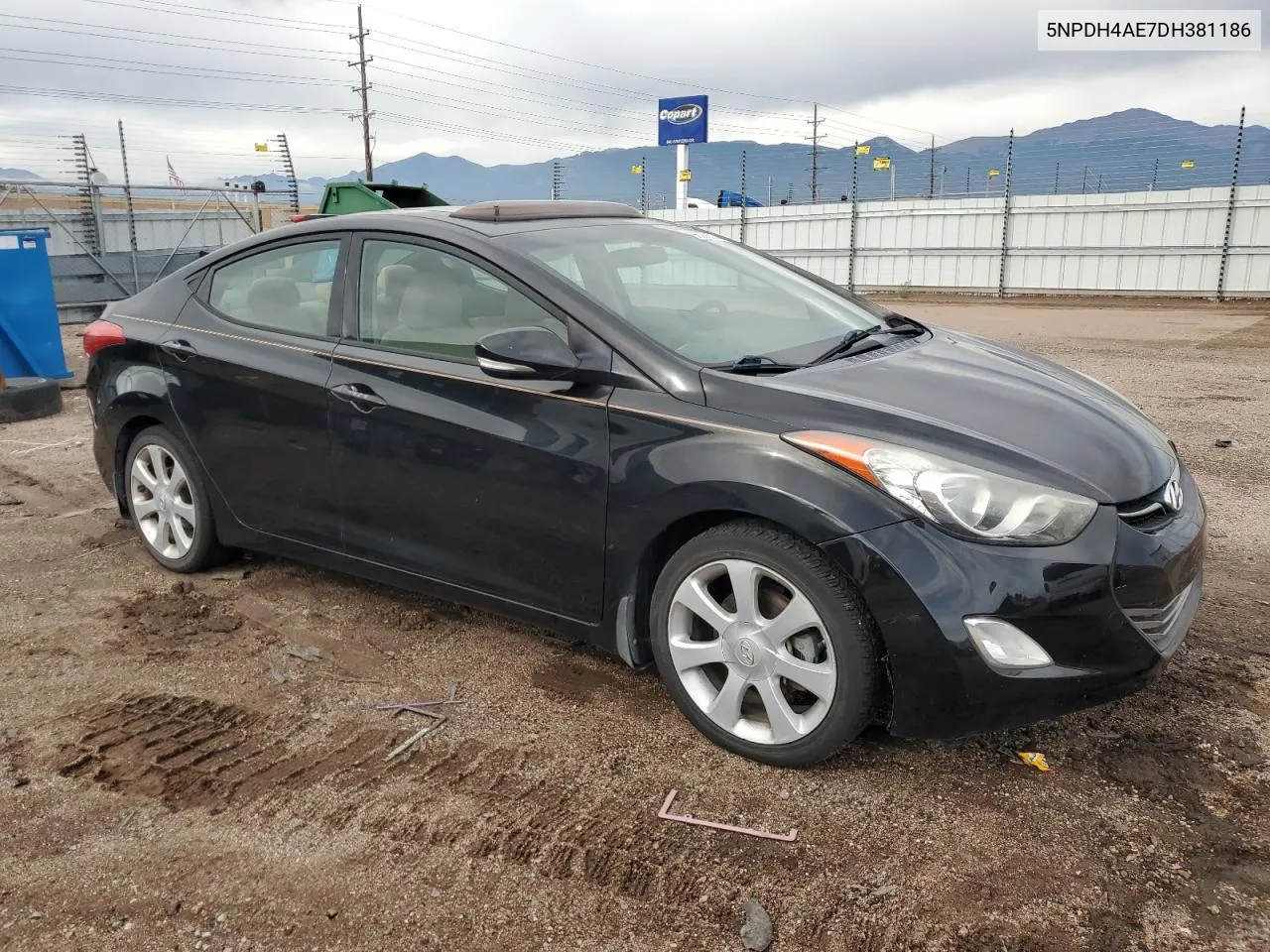 2013 Hyundai Elantra Gls VIN: 5NPDH4AE7DH381186 Lot: 66388574