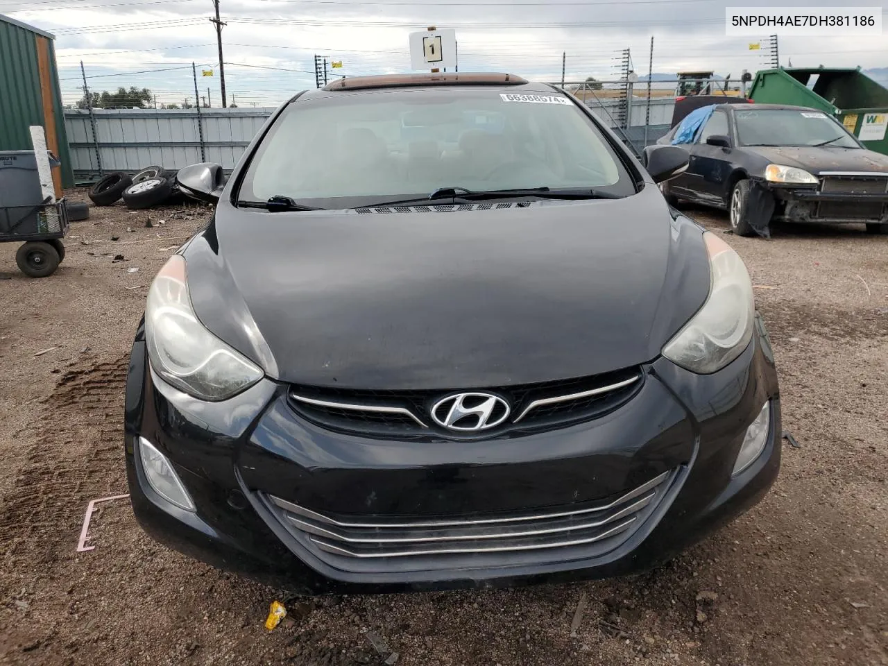 2013 Hyundai Elantra Gls VIN: 5NPDH4AE7DH381186 Lot: 66388574