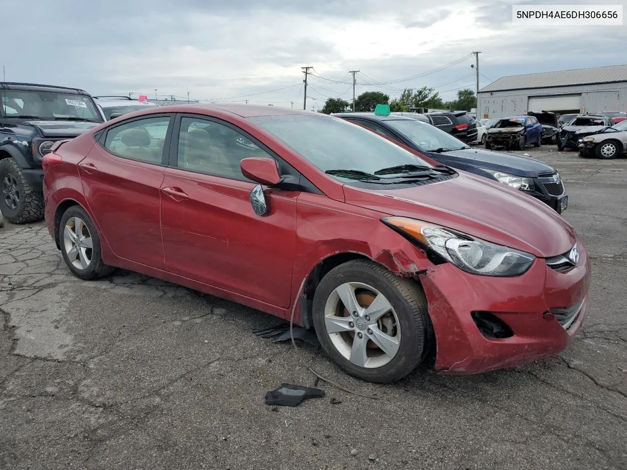 5NPDH4AE6DH306656 2013 Hyundai Elantra Gls