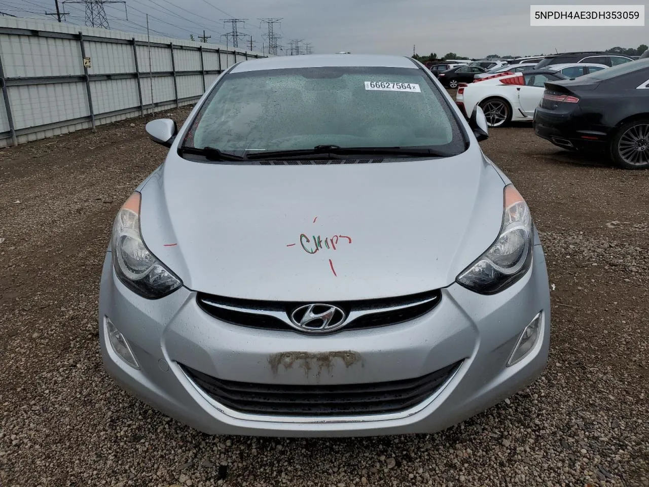 2013 Hyundai Elantra Gls VIN: 5NPDH4AE3DH353059 Lot: 66627564