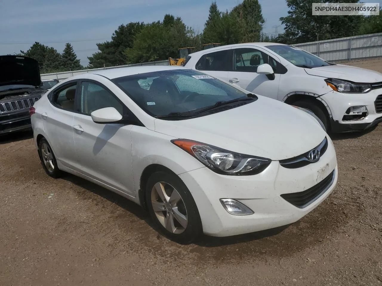 5NPDH4AE3DH405922 2013 Hyundai Elantra Gls