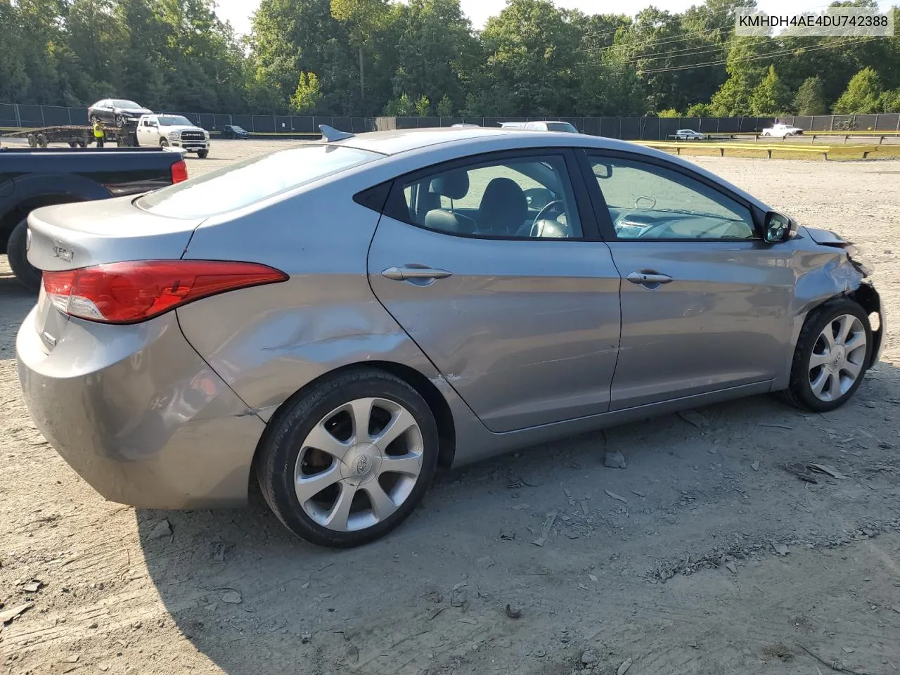 2013 Hyundai Elantra Gls VIN: KMHDH4AE4DU742388 Lot: 66952614