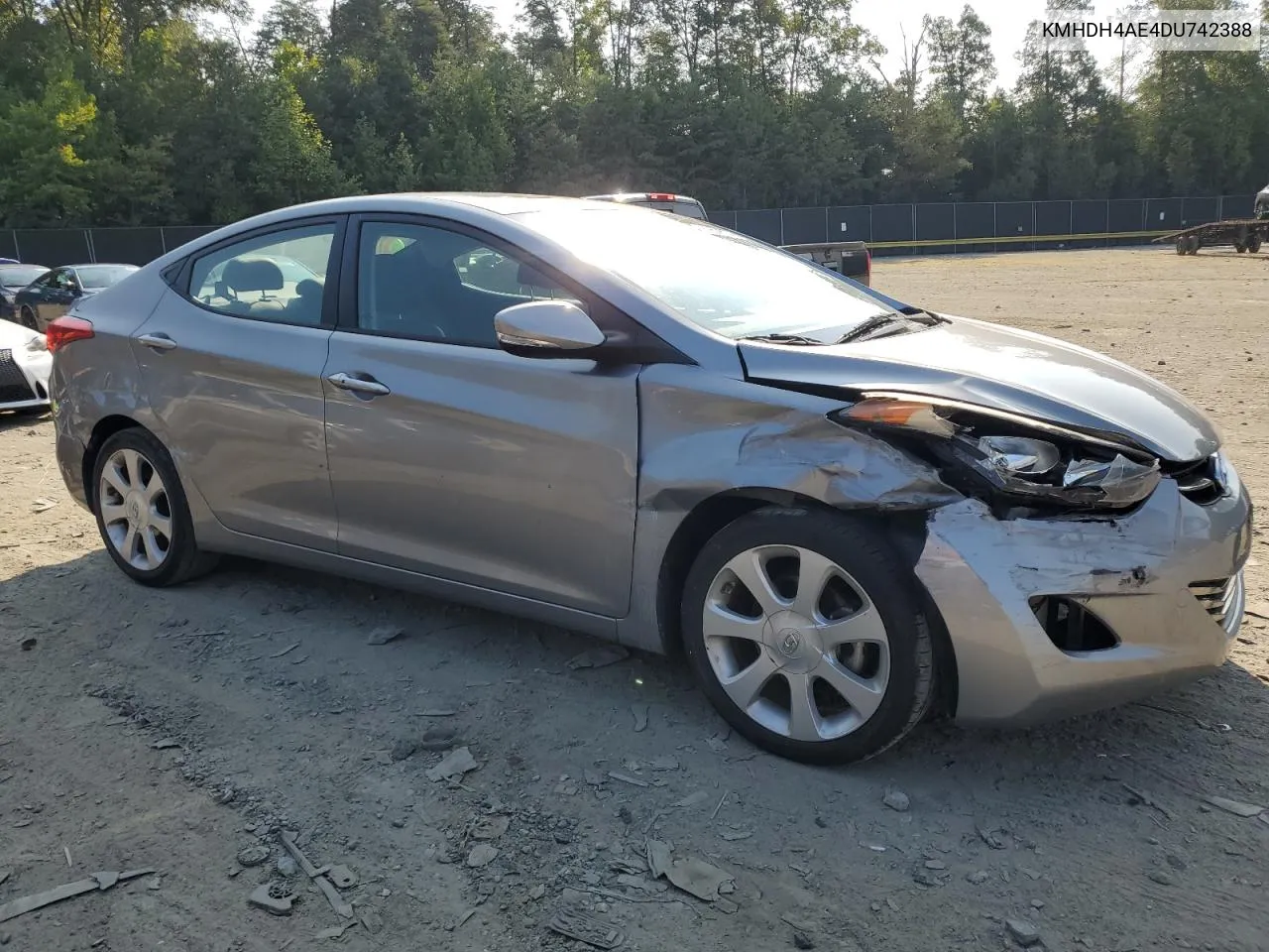 KMHDH4AE4DU742388 2013 Hyundai Elantra Gls