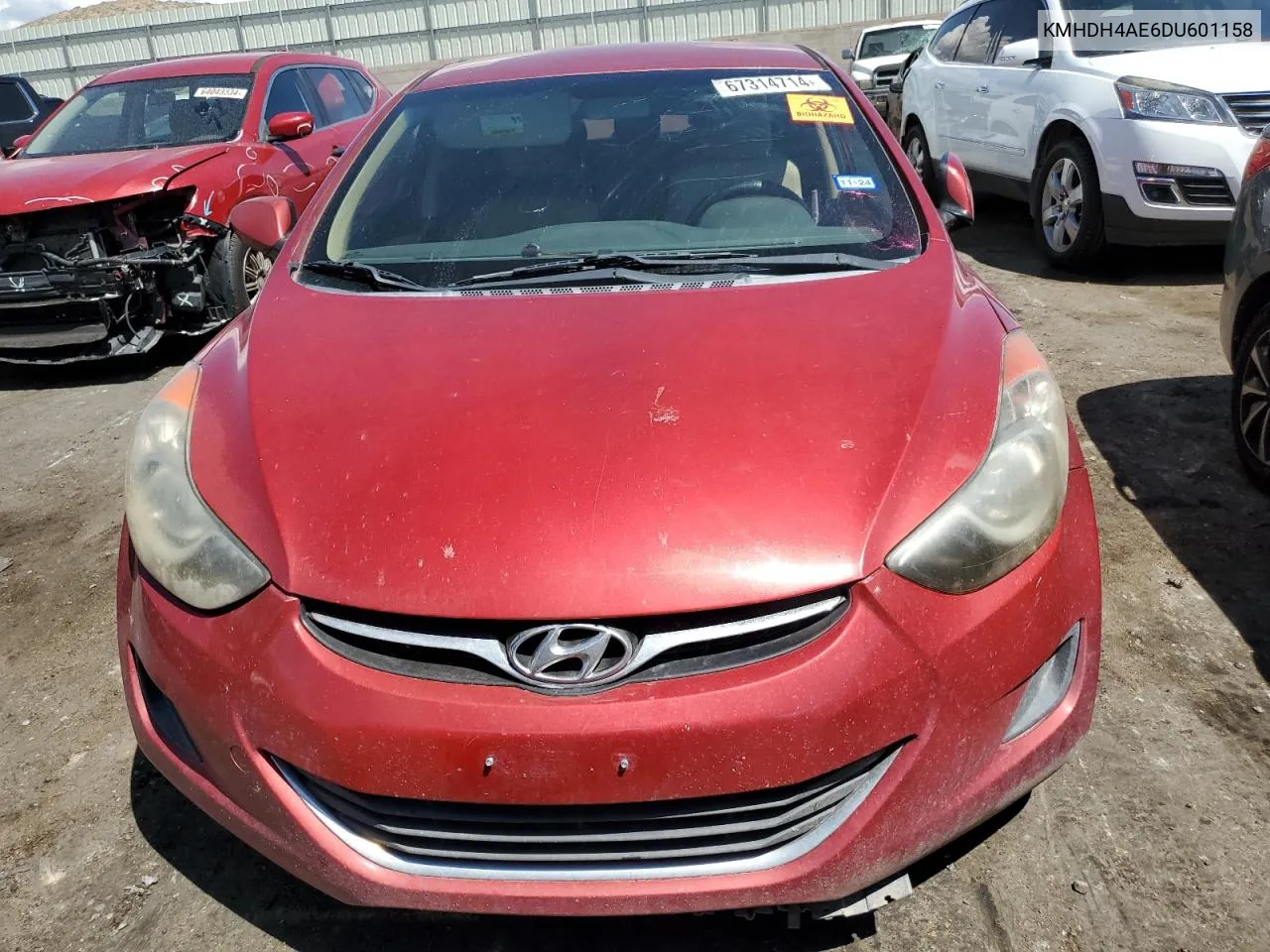 KMHDH4AE6DU601158 2013 Hyundai Elantra Gls