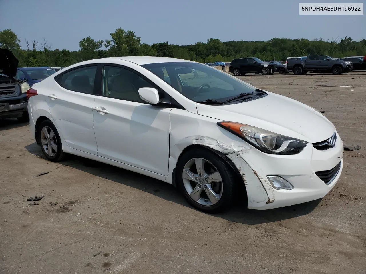 2013 Hyundai Elantra Gls VIN: 5NPDH4AE3DH195922 Lot: 67316714