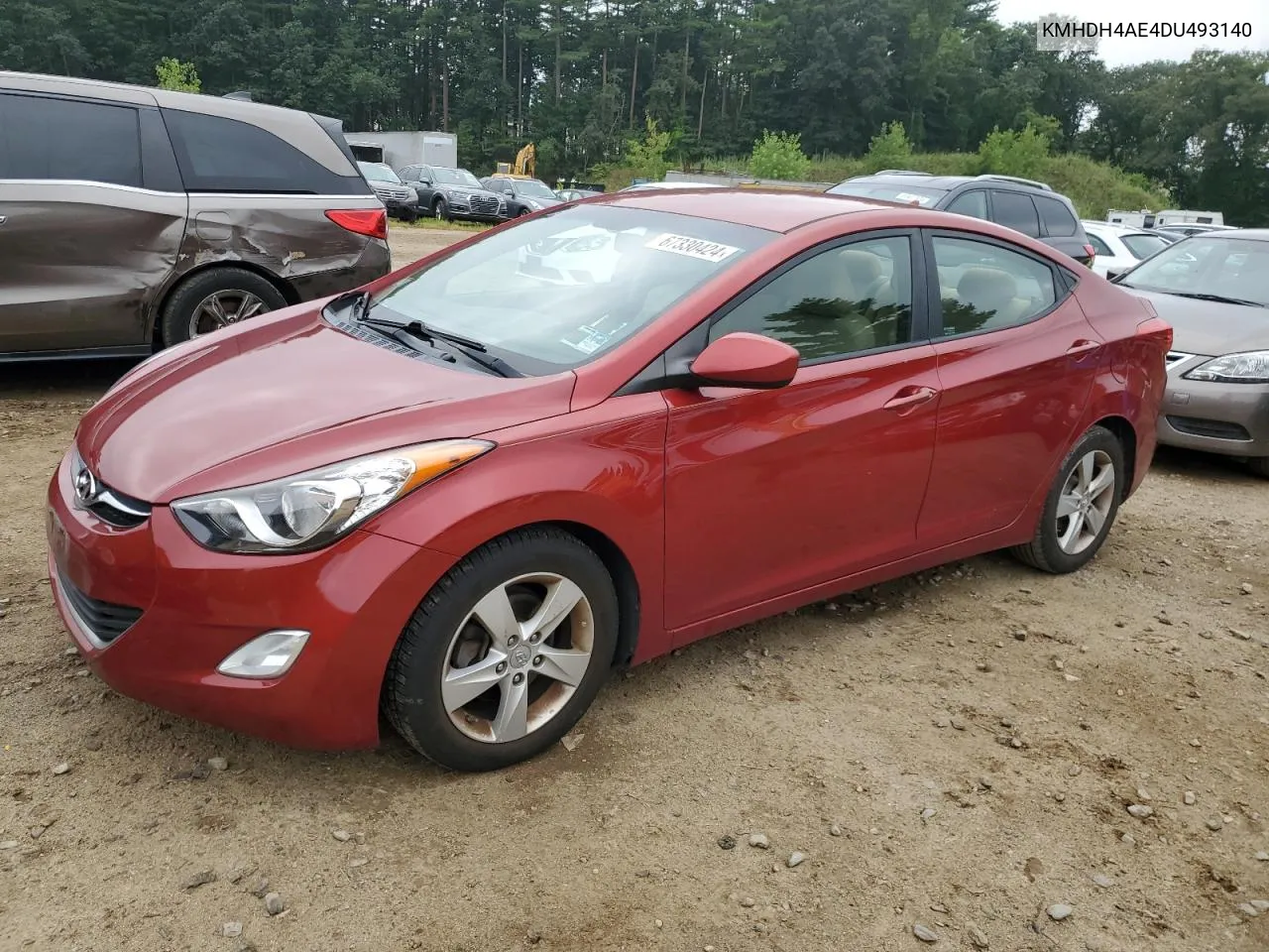 KMHDH4AE4DU493140 2013 Hyundai Elantra Gls