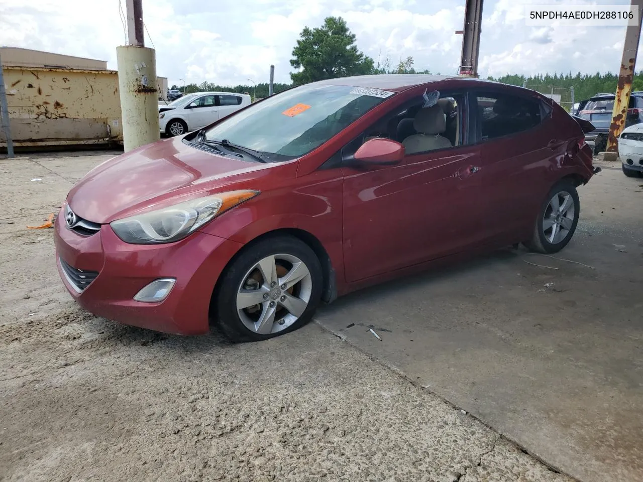 2013 Hyundai Elantra Gls VIN: 5NPDH4AE0DH288106 Lot: 67337534