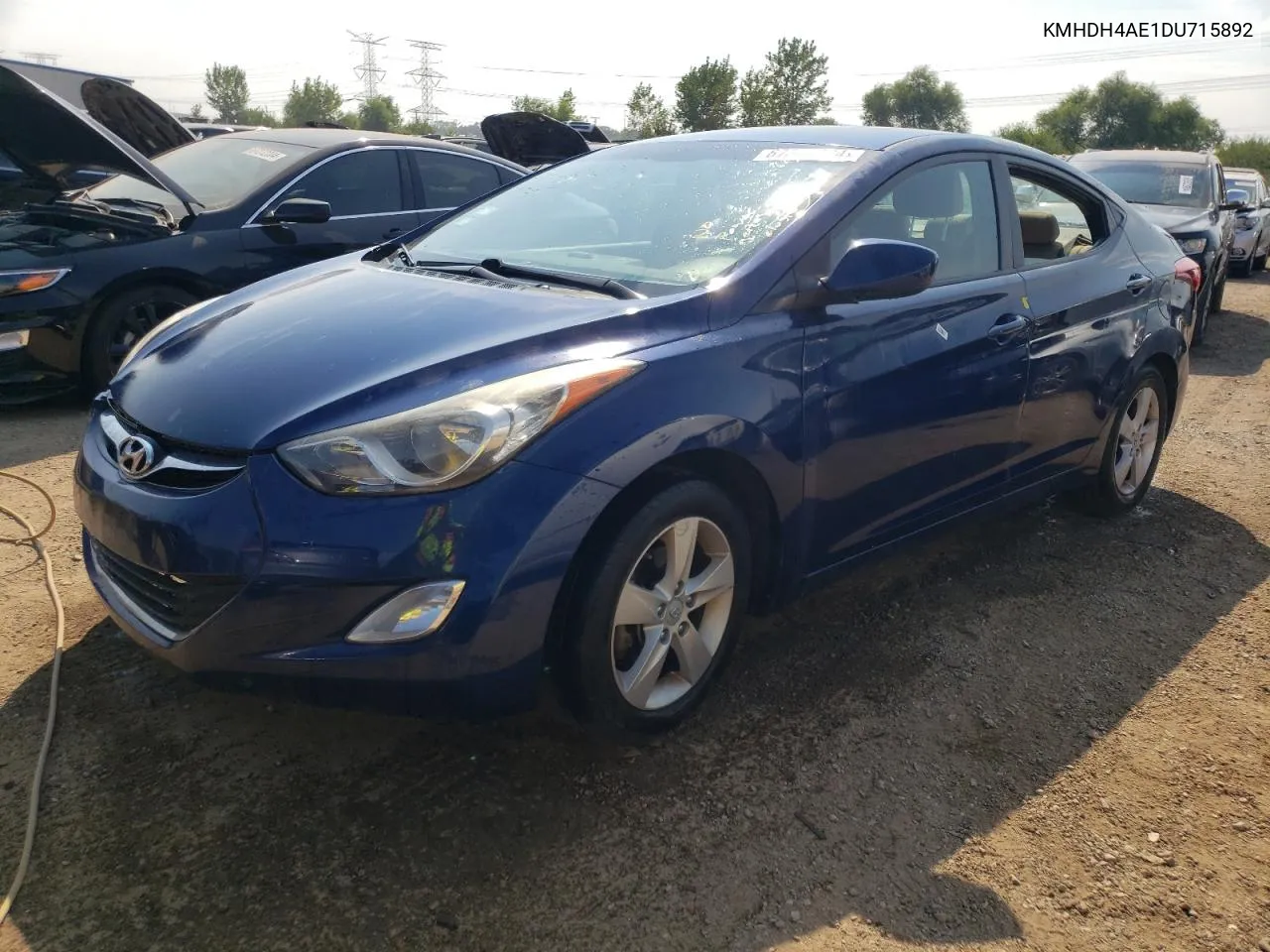 2013 Hyundai Elantra Gls VIN: KMHDH4AE1DU715892 Lot: 67344224