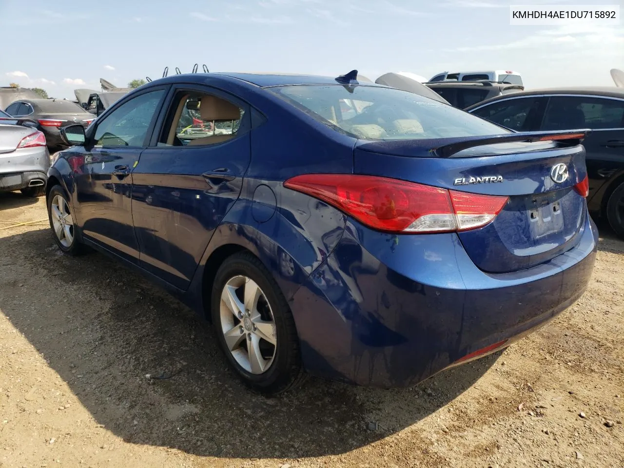 2013 Hyundai Elantra Gls VIN: KMHDH4AE1DU715892 Lot: 67344224