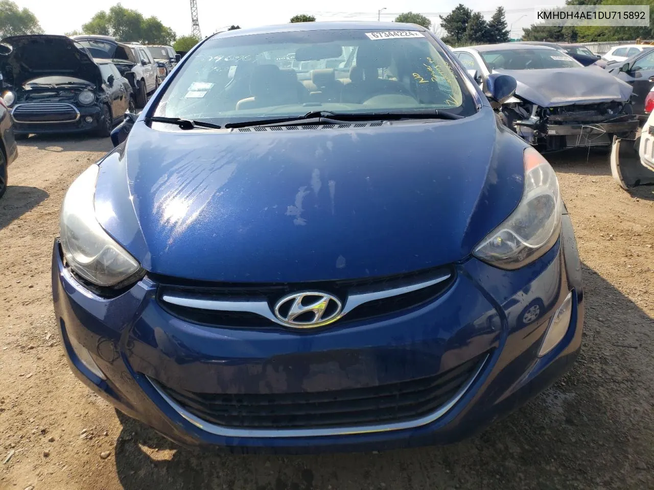 2013 Hyundai Elantra Gls VIN: KMHDH4AE1DU715892 Lot: 67344224