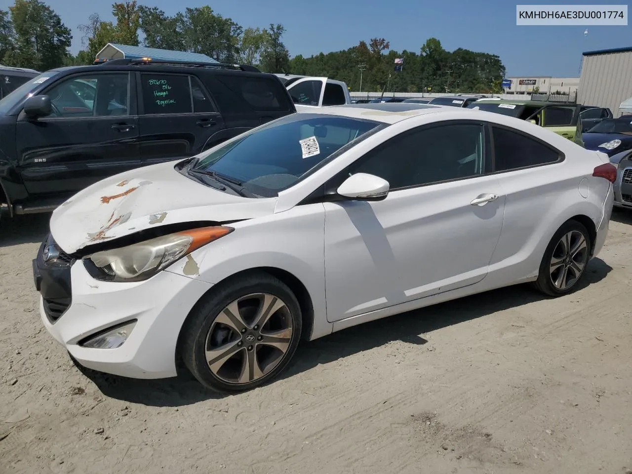 KMHDH6AE3DU001774 2013 Hyundai Elantra Coupe Gs