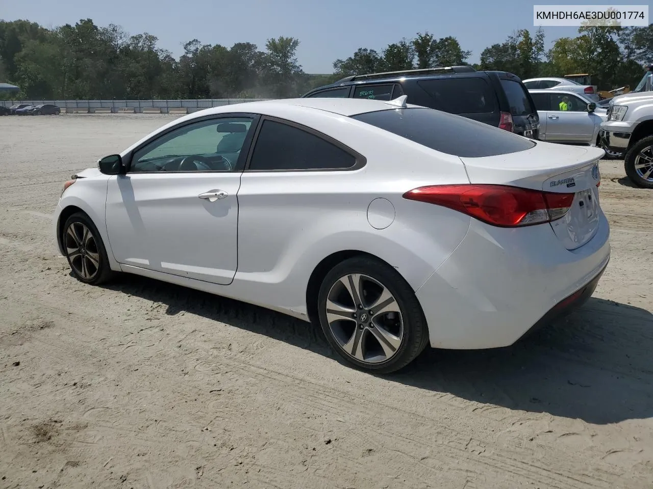 2013 Hyundai Elantra Coupe Gs VIN: KMHDH6AE3DU001774 Lot: 67348474