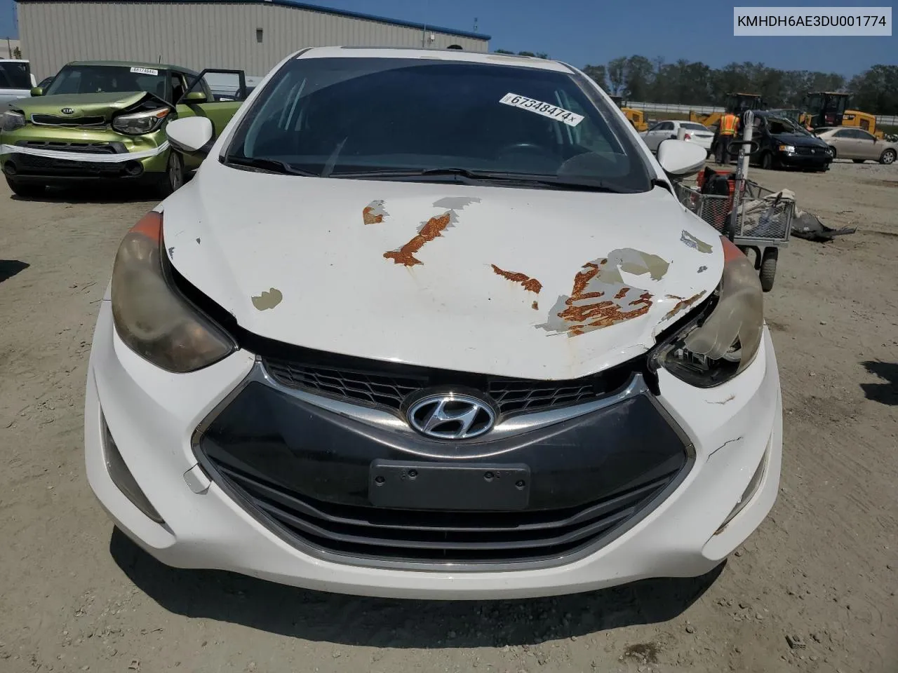 2013 Hyundai Elantra Coupe Gs VIN: KMHDH6AE3DU001774 Lot: 67348474