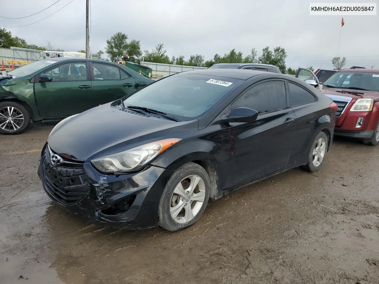 KMHDH6AE2DU005847 2013 Hyundai Elantra Coupe Gs