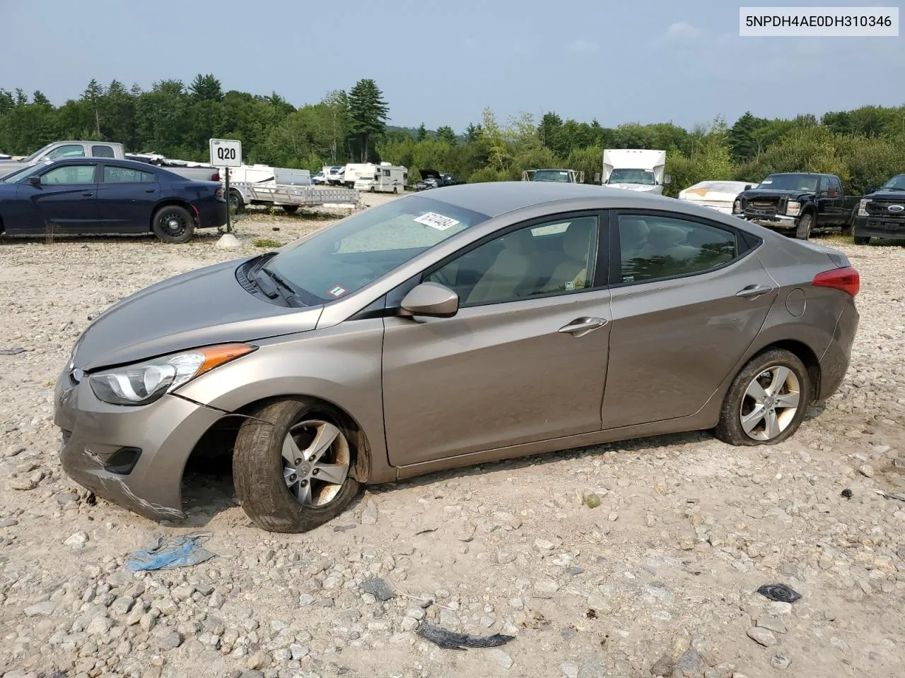 2013 Hyundai Elantra Gls VIN: 5NPDH4AE0DH310346 Lot: 67474484