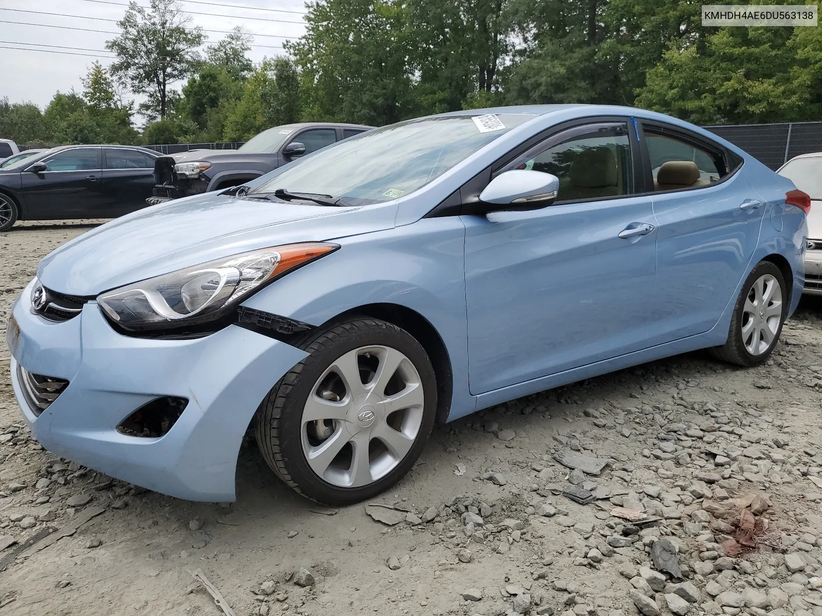 KMHDH4AE6DU563138 2013 Hyundai Elantra Gls