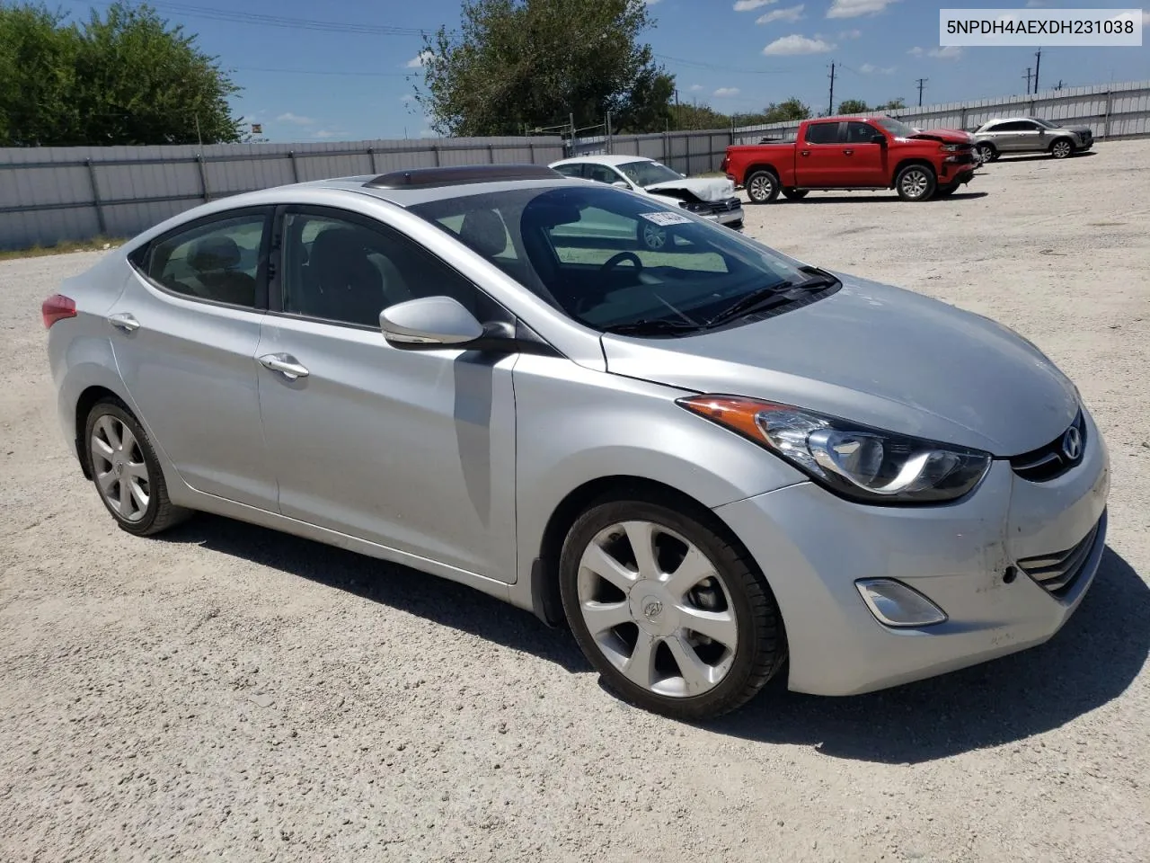 2013 Hyundai Elantra Gls VIN: 5NPDH4AEXDH231038 Lot: 67714334