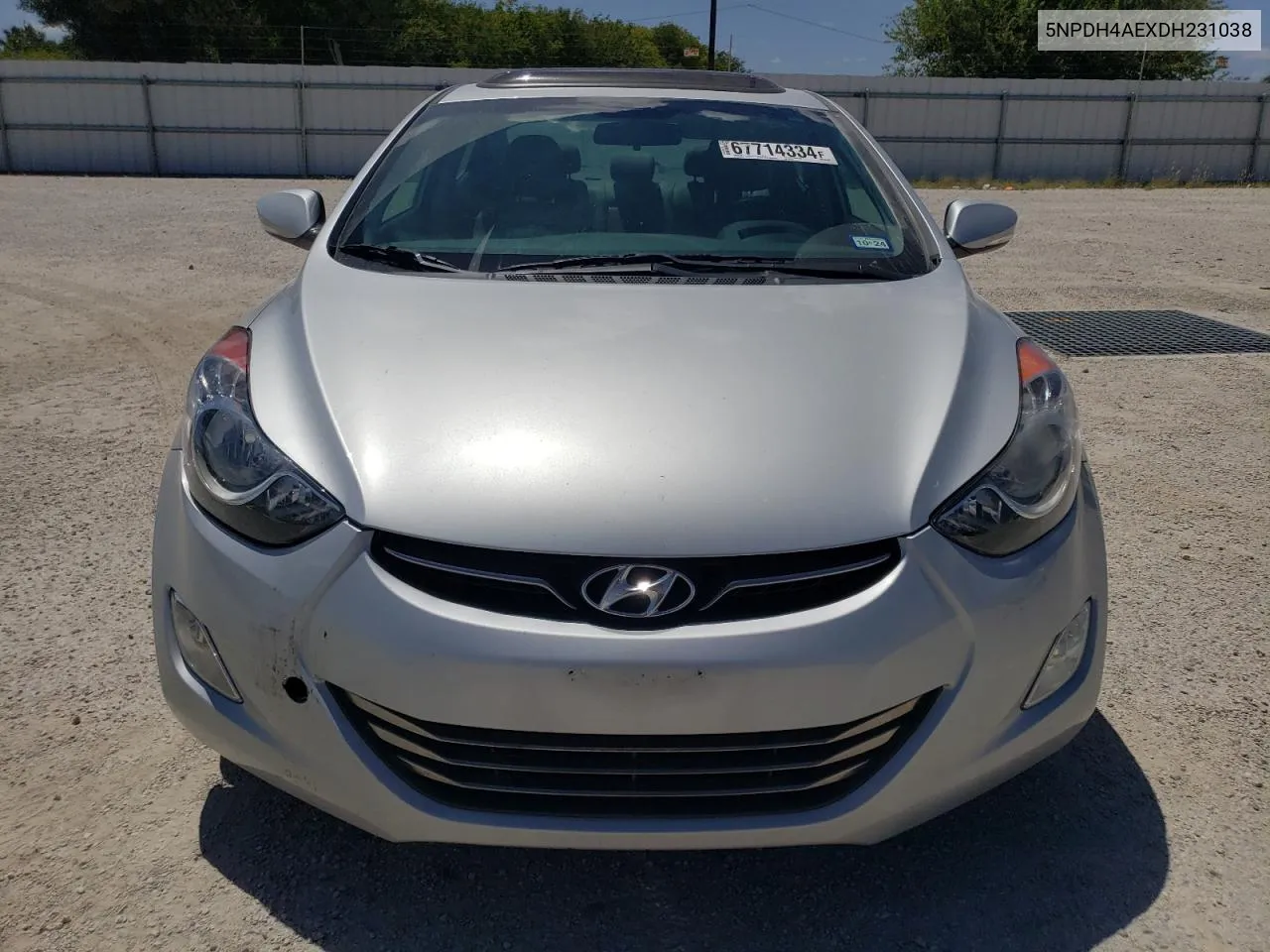 5NPDH4AEXDH231038 2013 Hyundai Elantra Gls