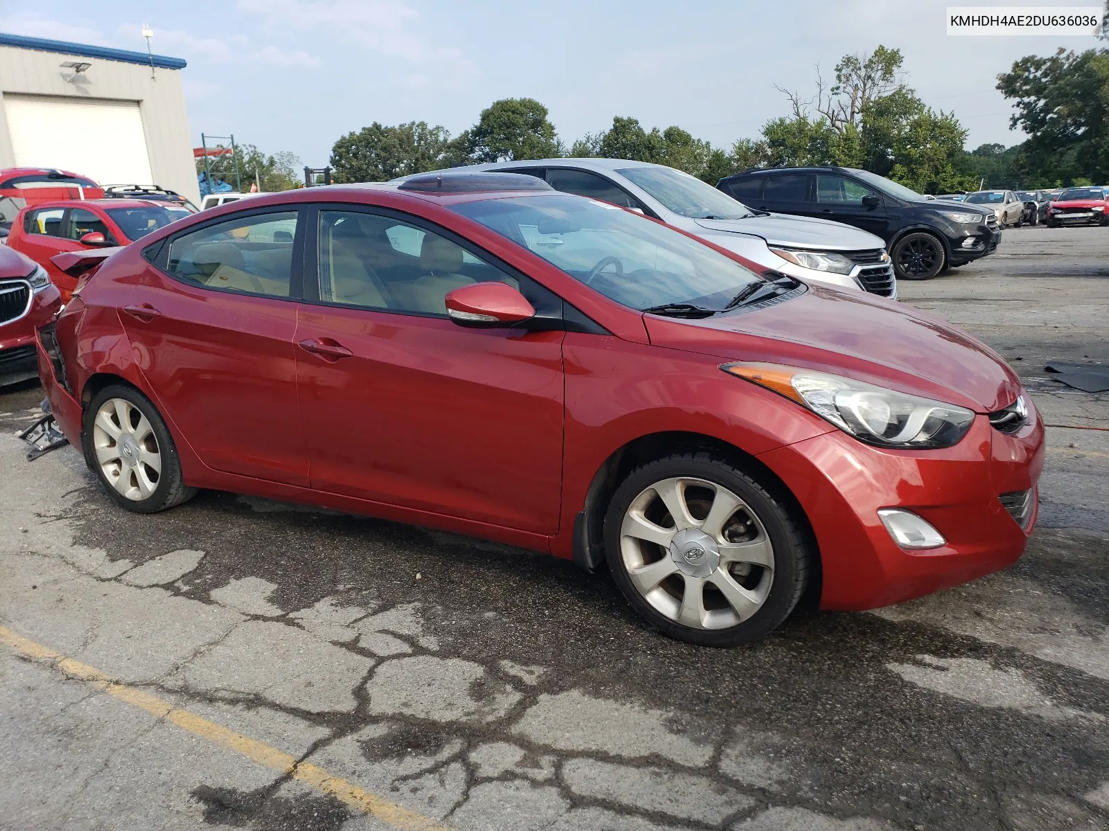 KMHDH4AE2DU636036 2013 Hyundai Elantra Gls