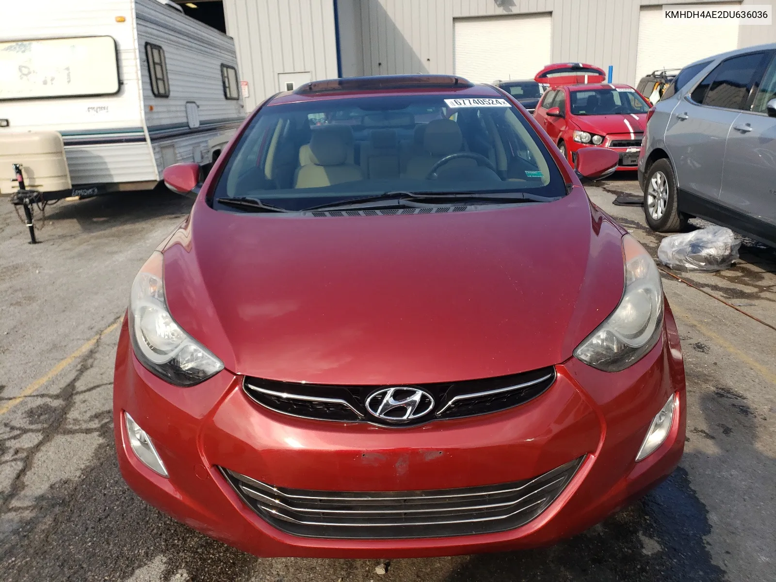 KMHDH4AE2DU636036 2013 Hyundai Elantra Gls