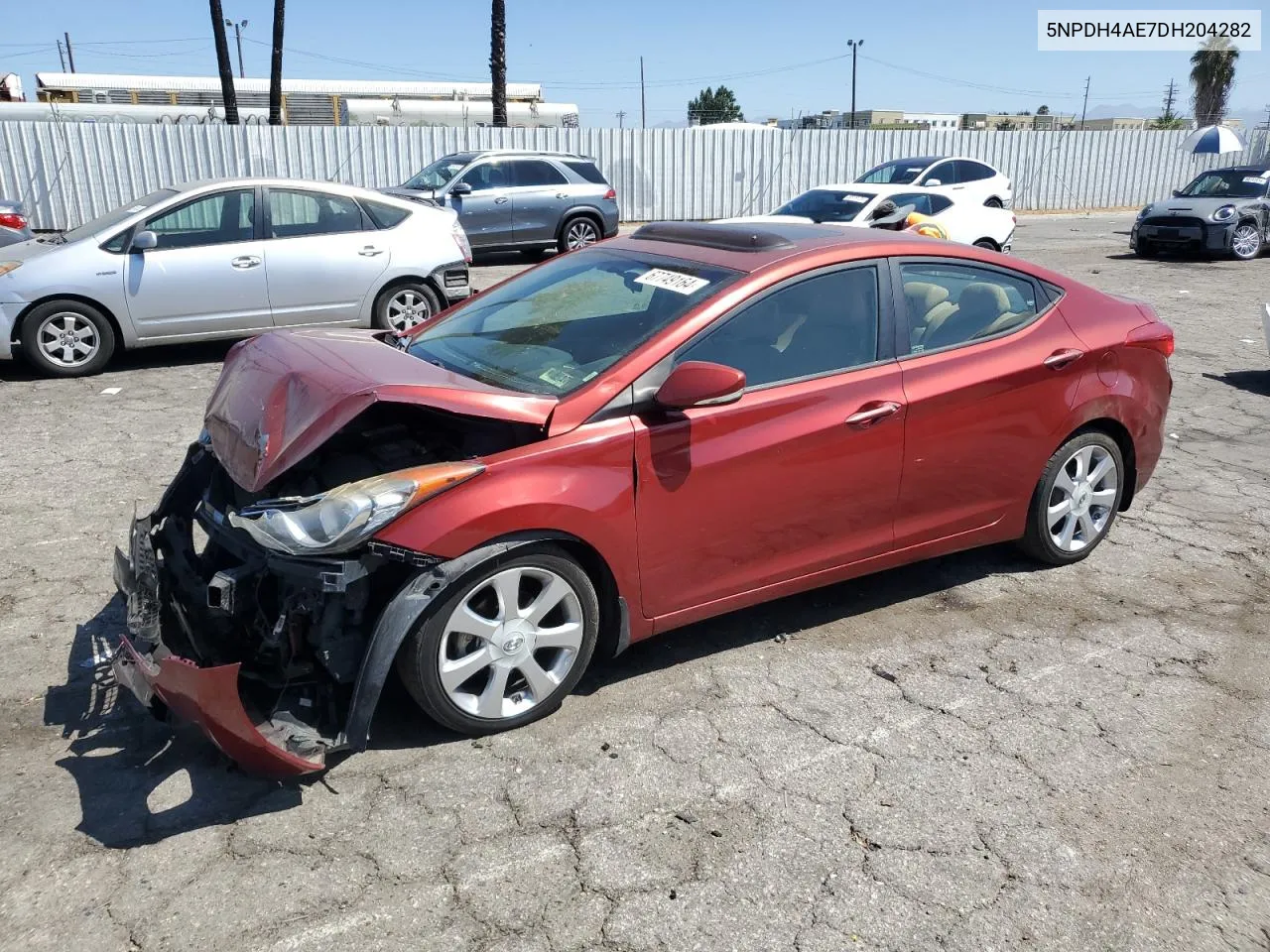 5NPDH4AE7DH204282 2013 Hyundai Elantra Gls