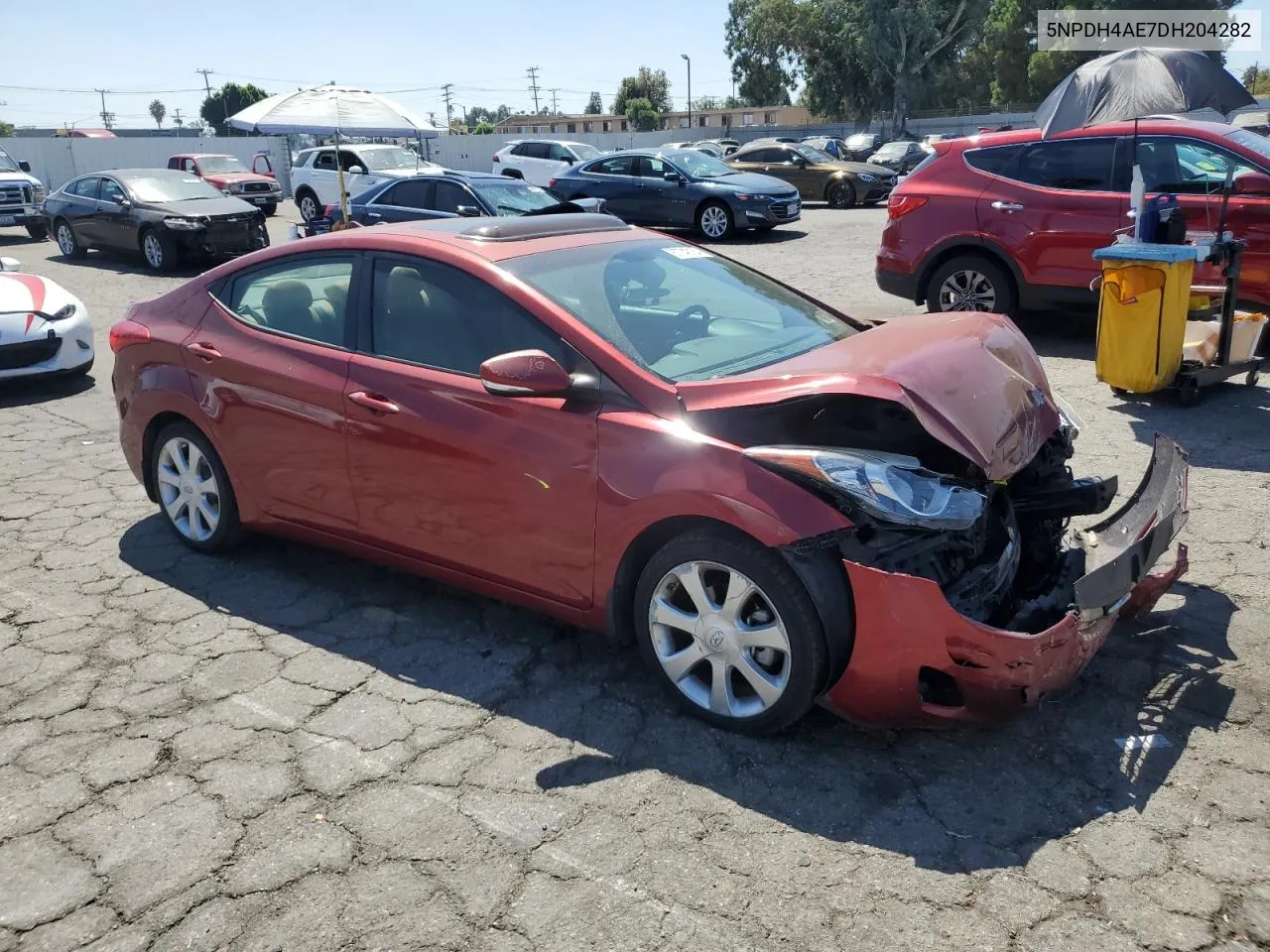 2013 Hyundai Elantra Gls VIN: 5NPDH4AE7DH204282 Lot: 67749164