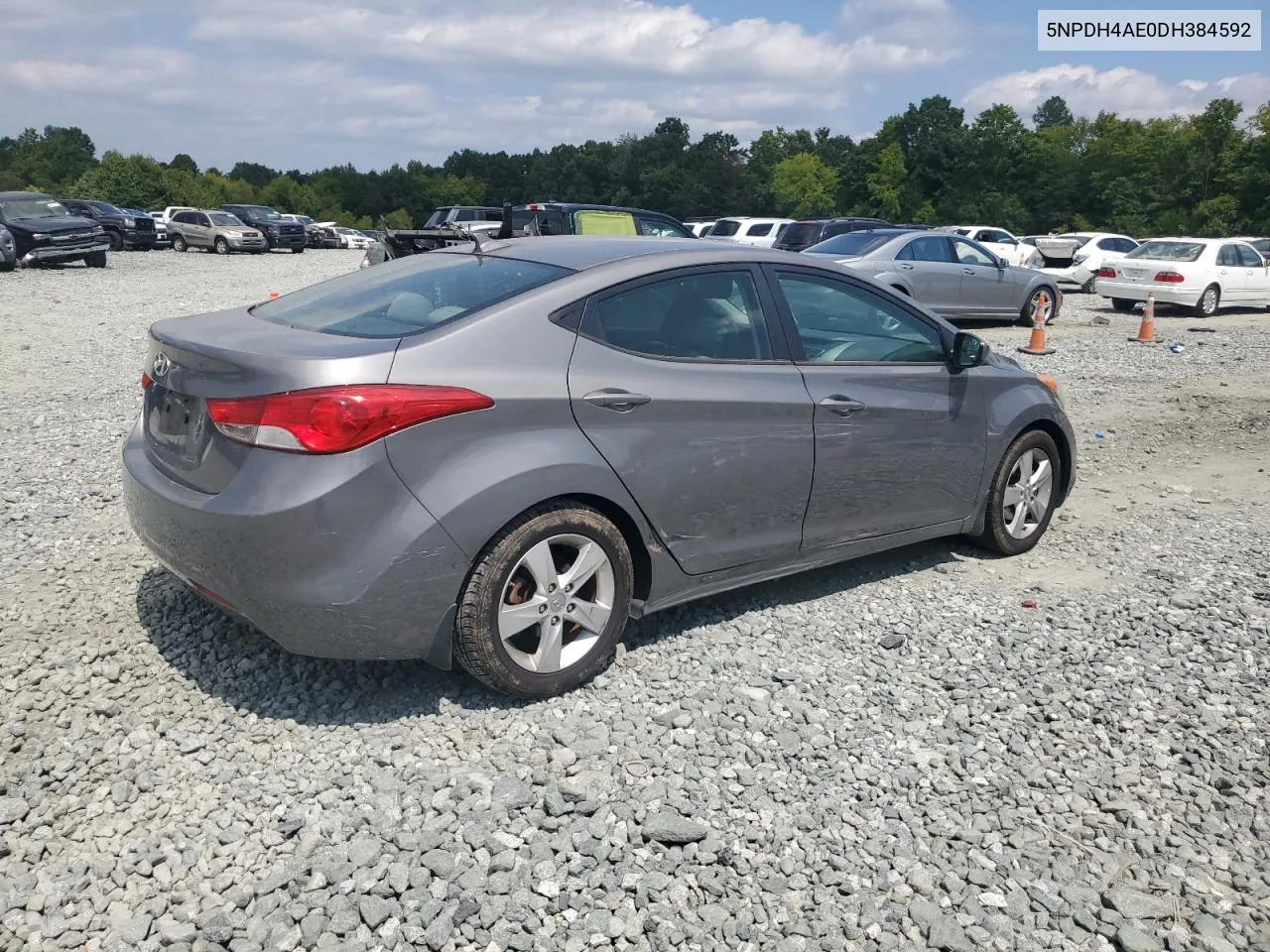 2013 Hyundai Elantra Gls VIN: 5NPDH4AE0DH384592 Lot: 67825564