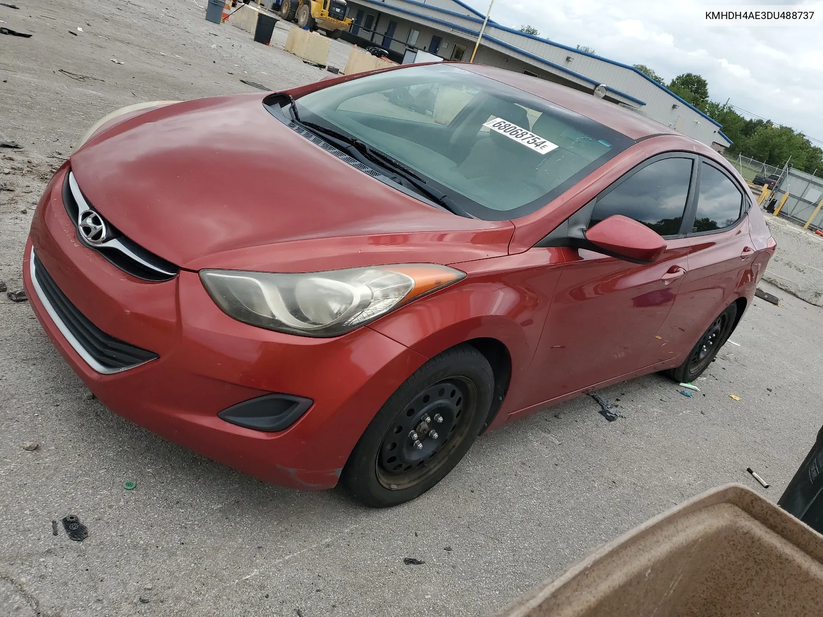 KMHDH4AE3DU488737 2013 Hyundai Elantra Gls