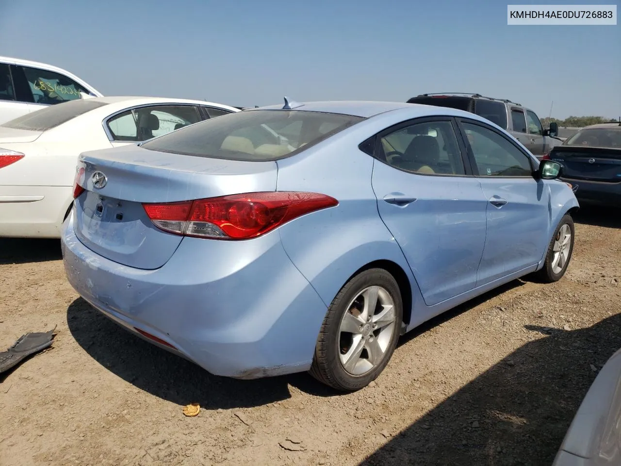 KMHDH4AE0DU726883 2013 Hyundai Elantra Gls