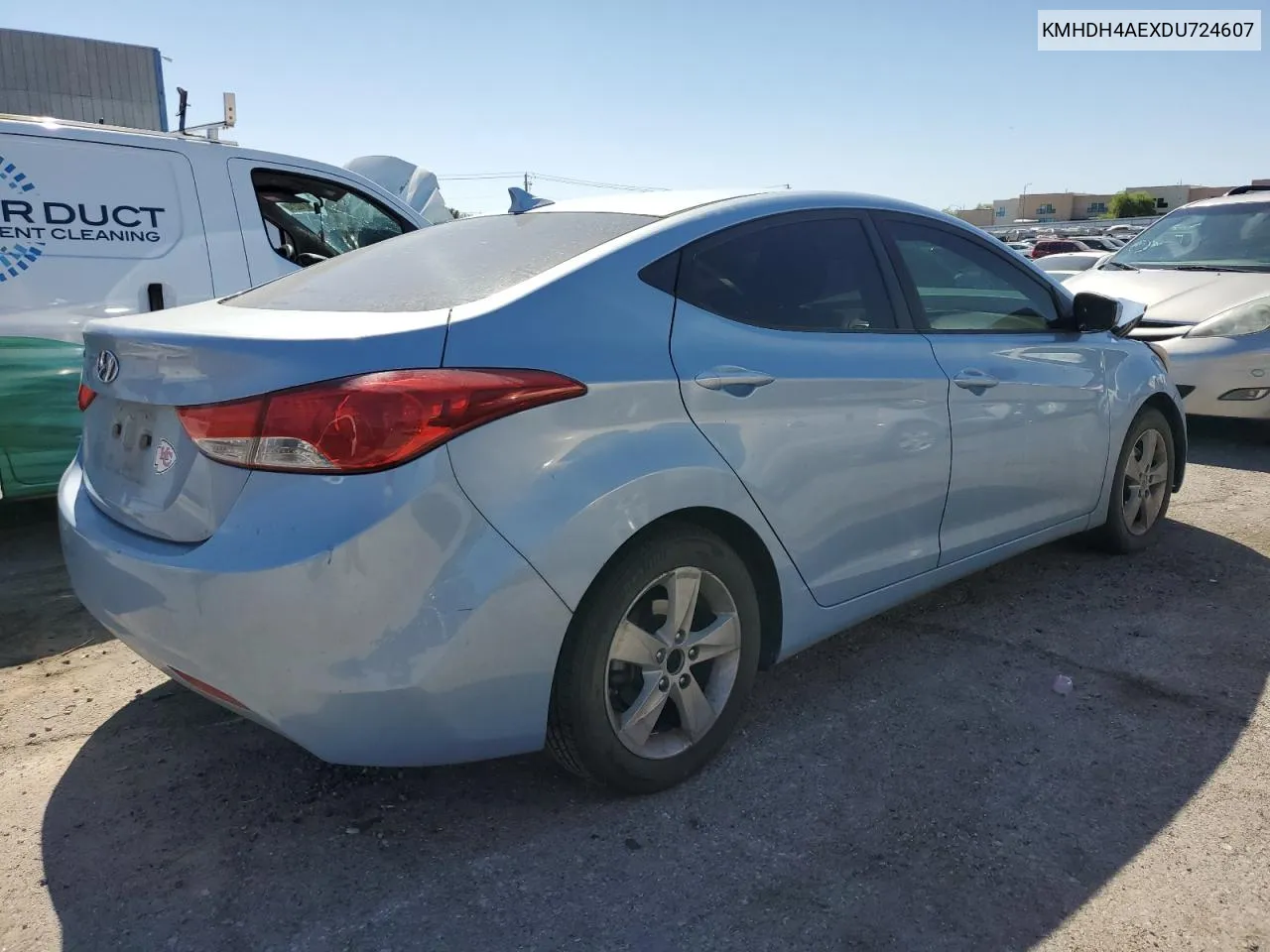 KMHDH4AEXDU724607 2013 Hyundai Elantra Gls