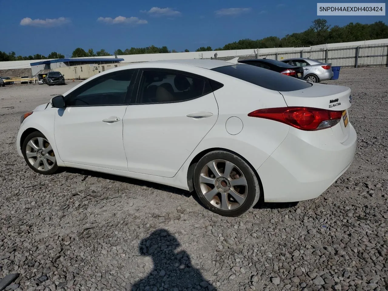 2013 Hyundai Elantra Gls VIN: 5NPDH4AEXDH403424 Lot: 68259894