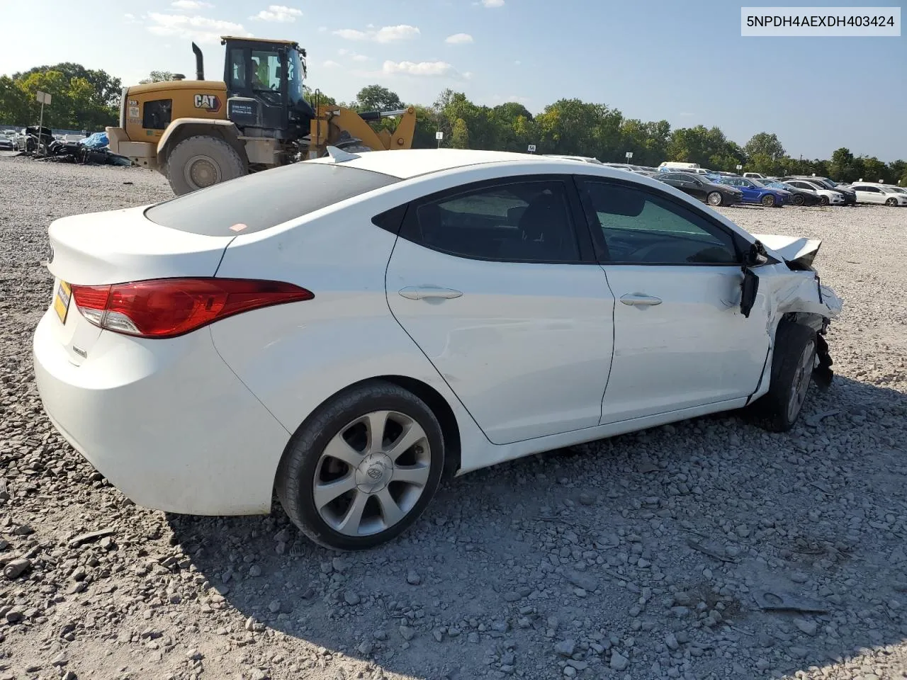 5NPDH4AEXDH403424 2013 Hyundai Elantra Gls