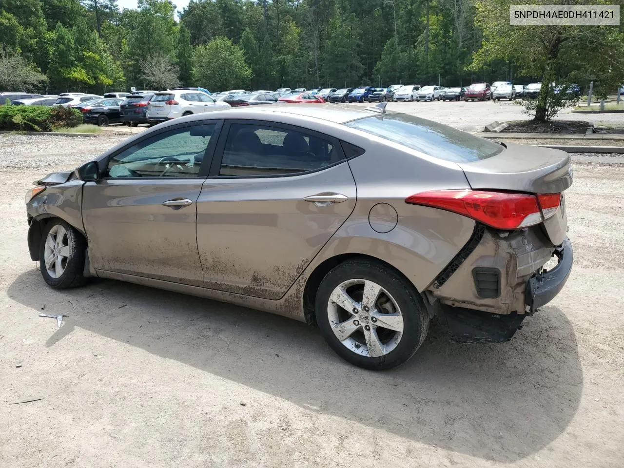 2013 Hyundai Elantra Gls VIN: 5NPDH4AE0DH411421 Lot: 68343574