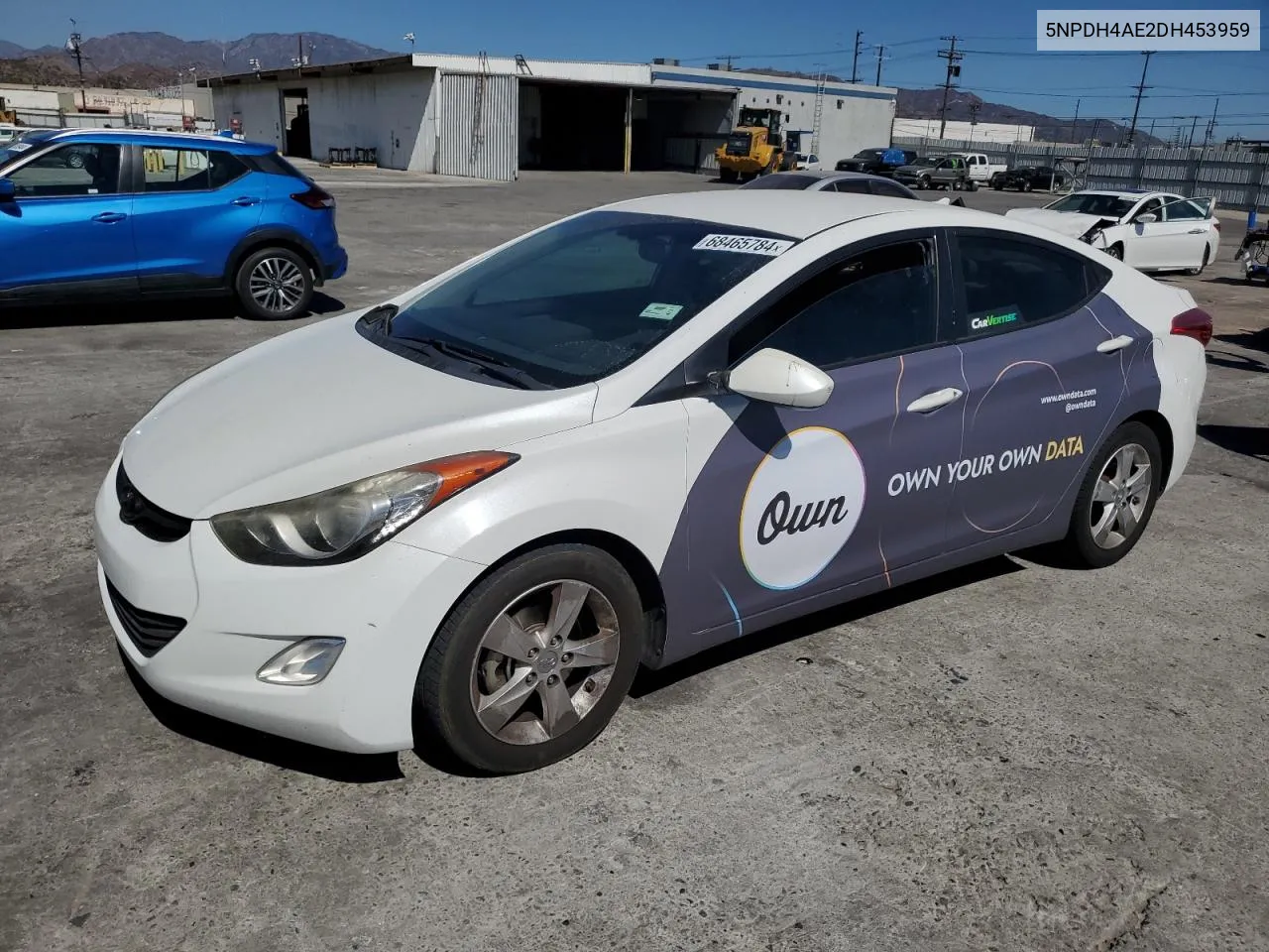 2013 Hyundai Elantra Gls VIN: 5NPDH4AE2DH453959 Lot: 68465784