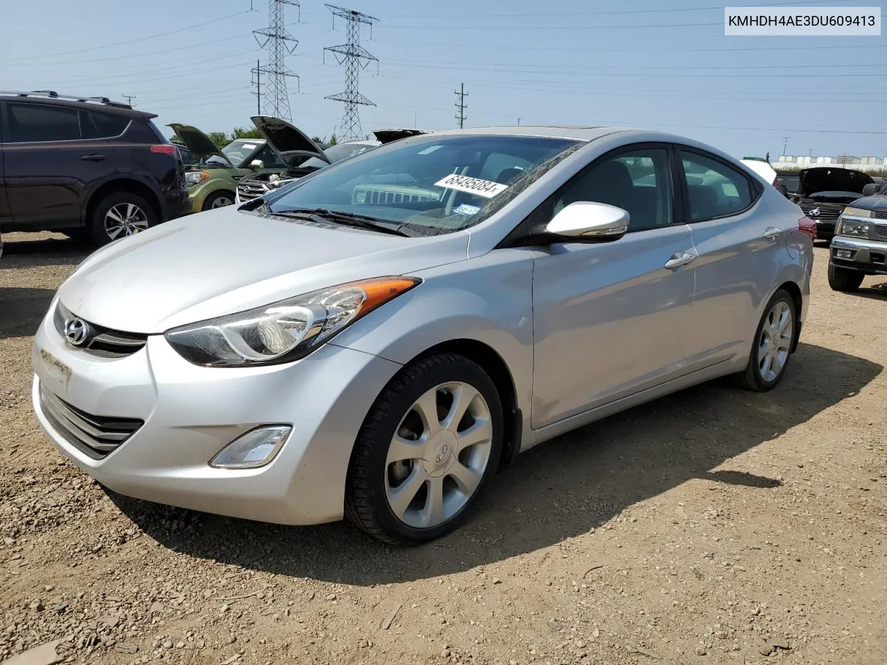 KMHDH4AE3DU609413 2013 Hyundai Elantra Gls