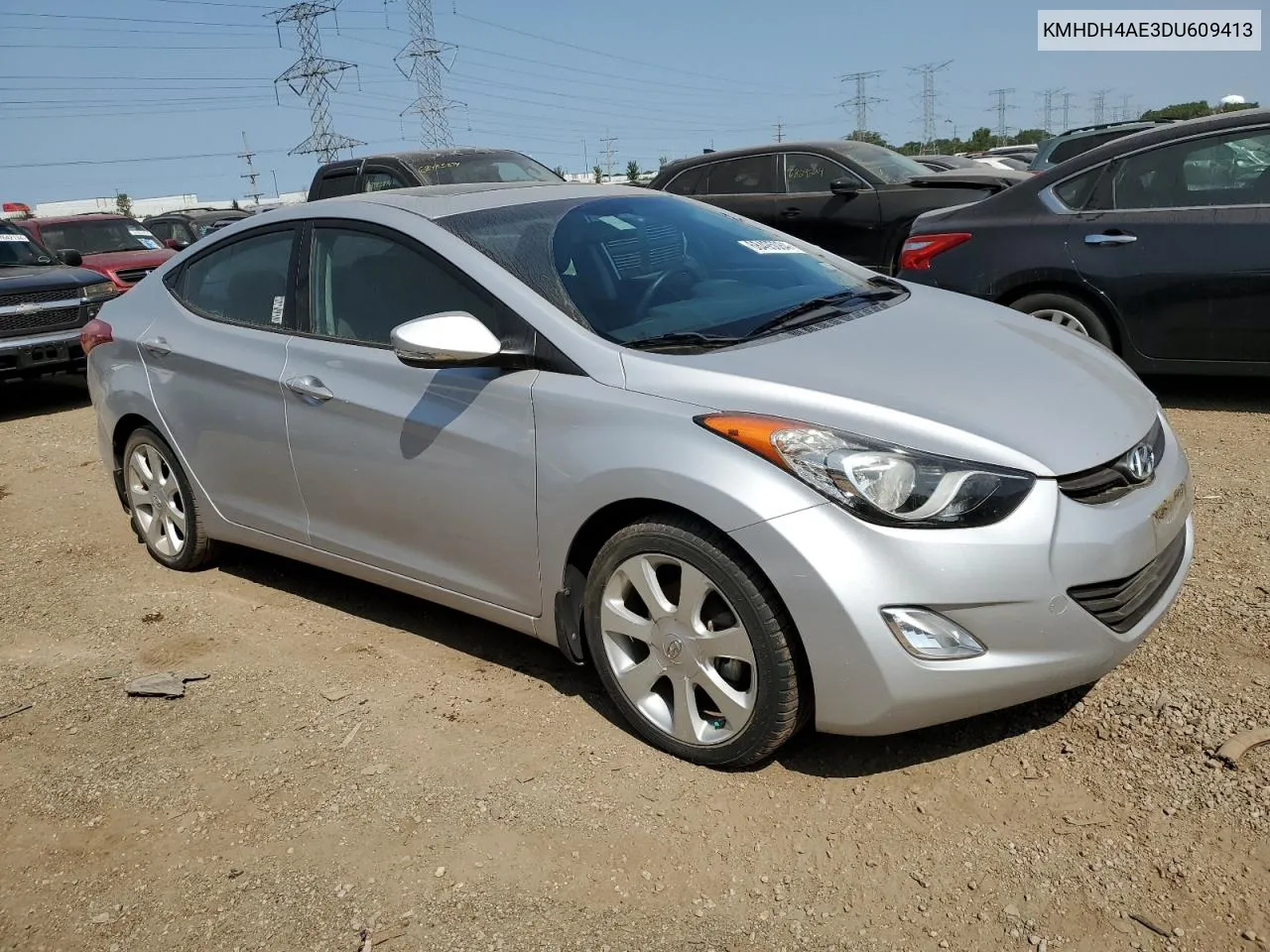 KMHDH4AE3DU609413 2013 Hyundai Elantra Gls