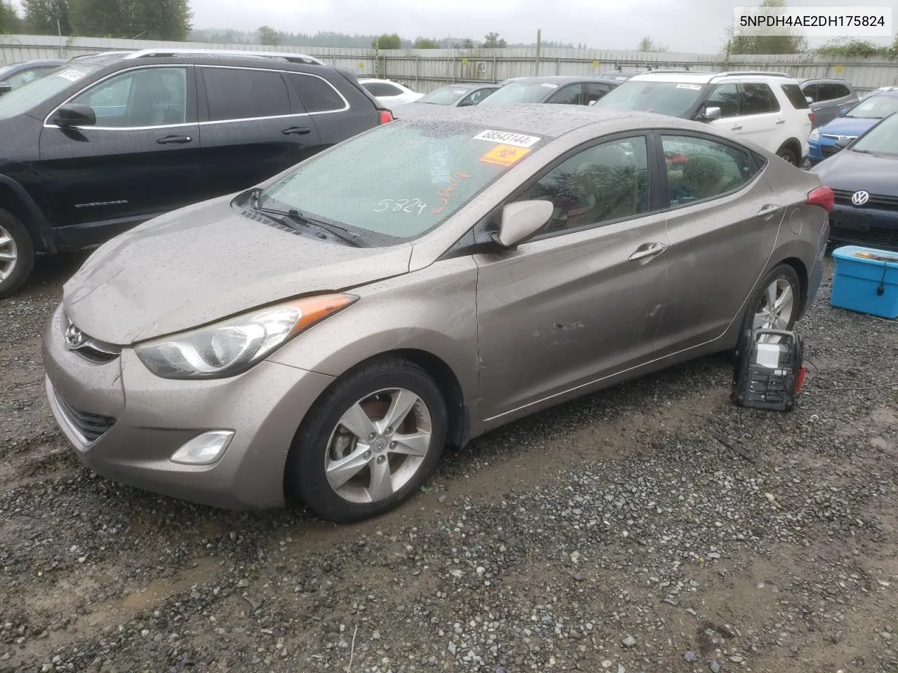 2013 Hyundai Elantra Gls VIN: 5NPDH4AE2DH175824 Lot: 68543144