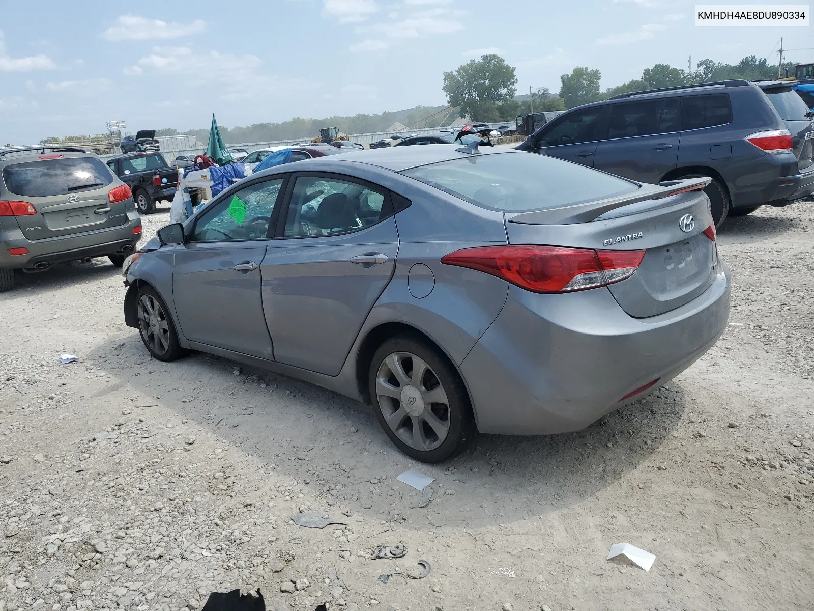 2013 Hyundai Elantra Gls VIN: KMHDH4AE8DU890334 Lot: 68549054