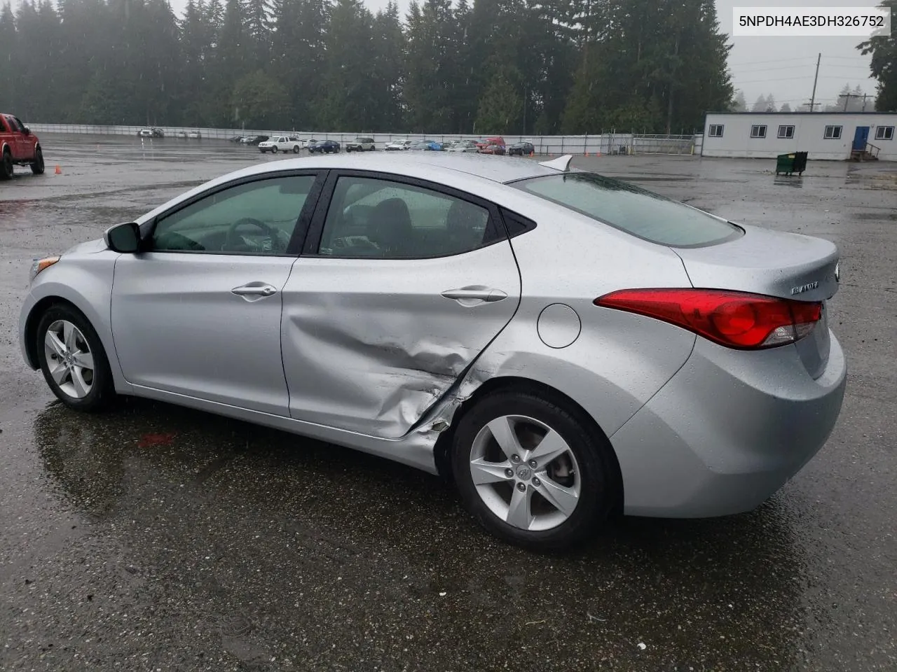 2013 Hyundai Elantra Gls VIN: 5NPDH4AE3DH326752 Lot: 68731614