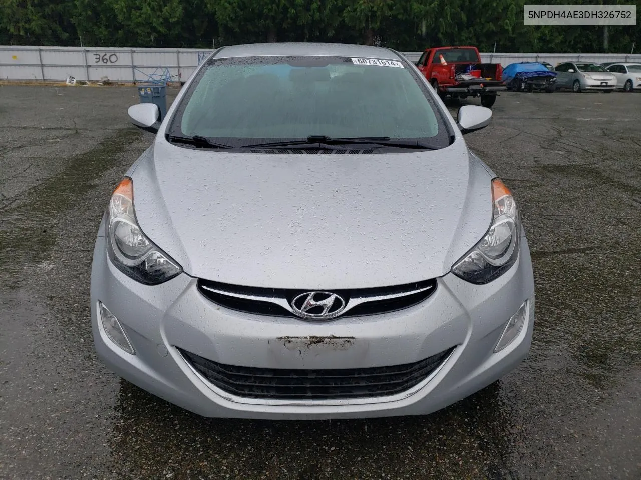 2013 Hyundai Elantra Gls VIN: 5NPDH4AE3DH326752 Lot: 68731614